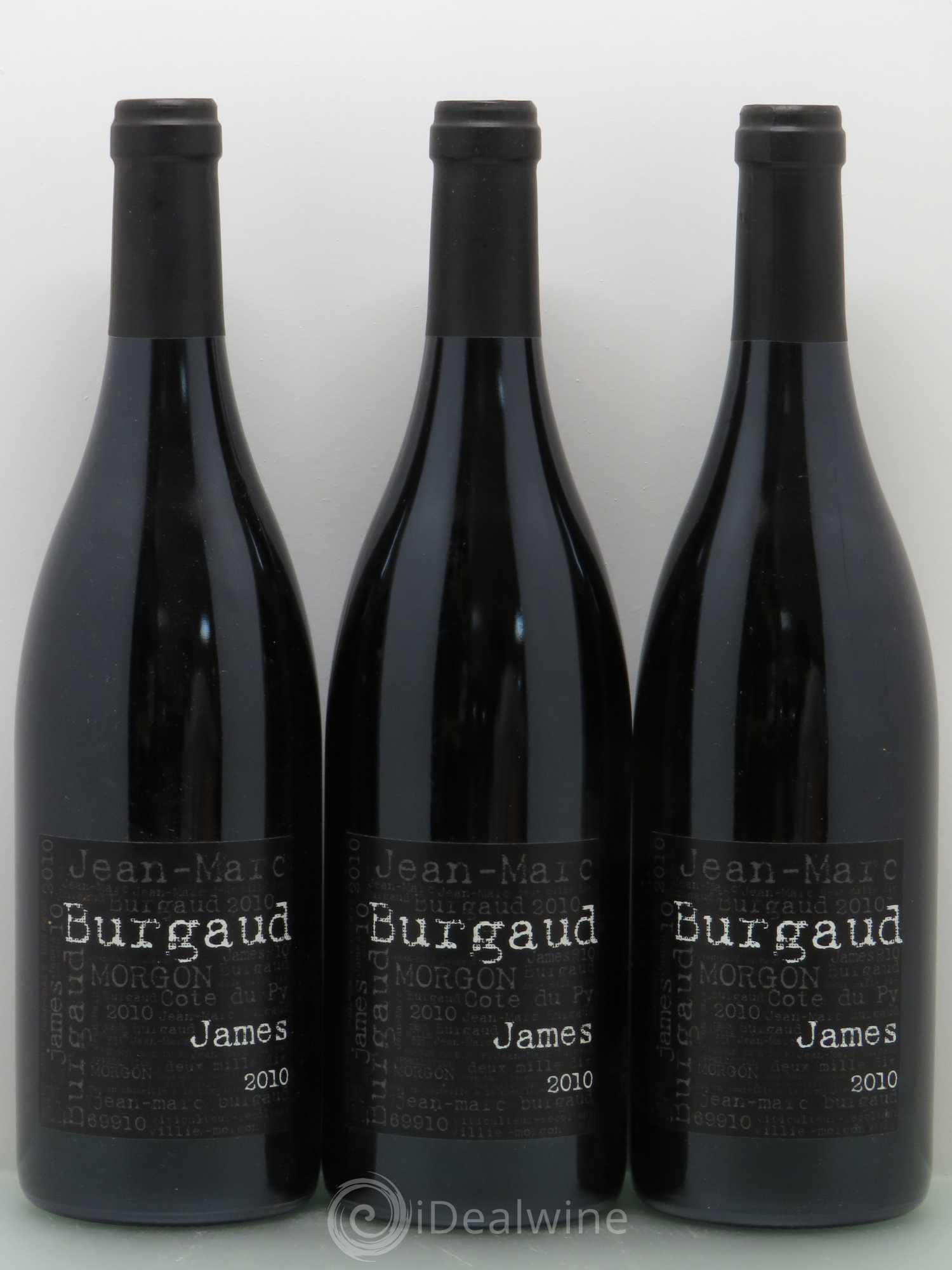 Morgon Côte du Py James Jean-Marc Burgaud (Domaine) 2010 - Lot de 3 bouteilles - 0