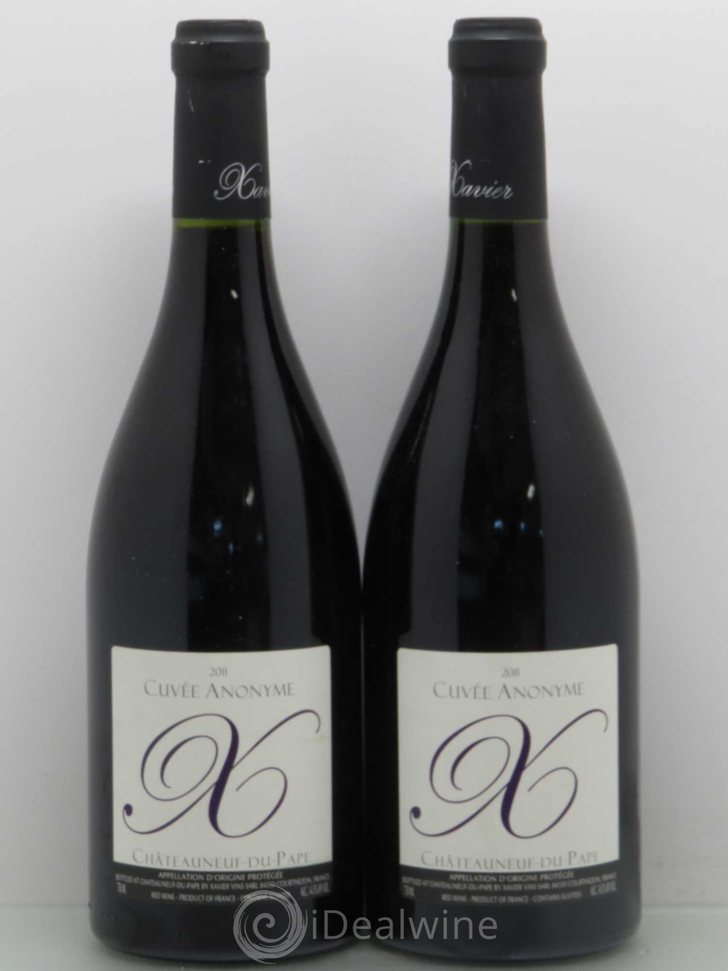 Châteauneuf-du-Pape Xavier Cuvée Anonyme 2011 - Posten von 2 Flaschen - 0