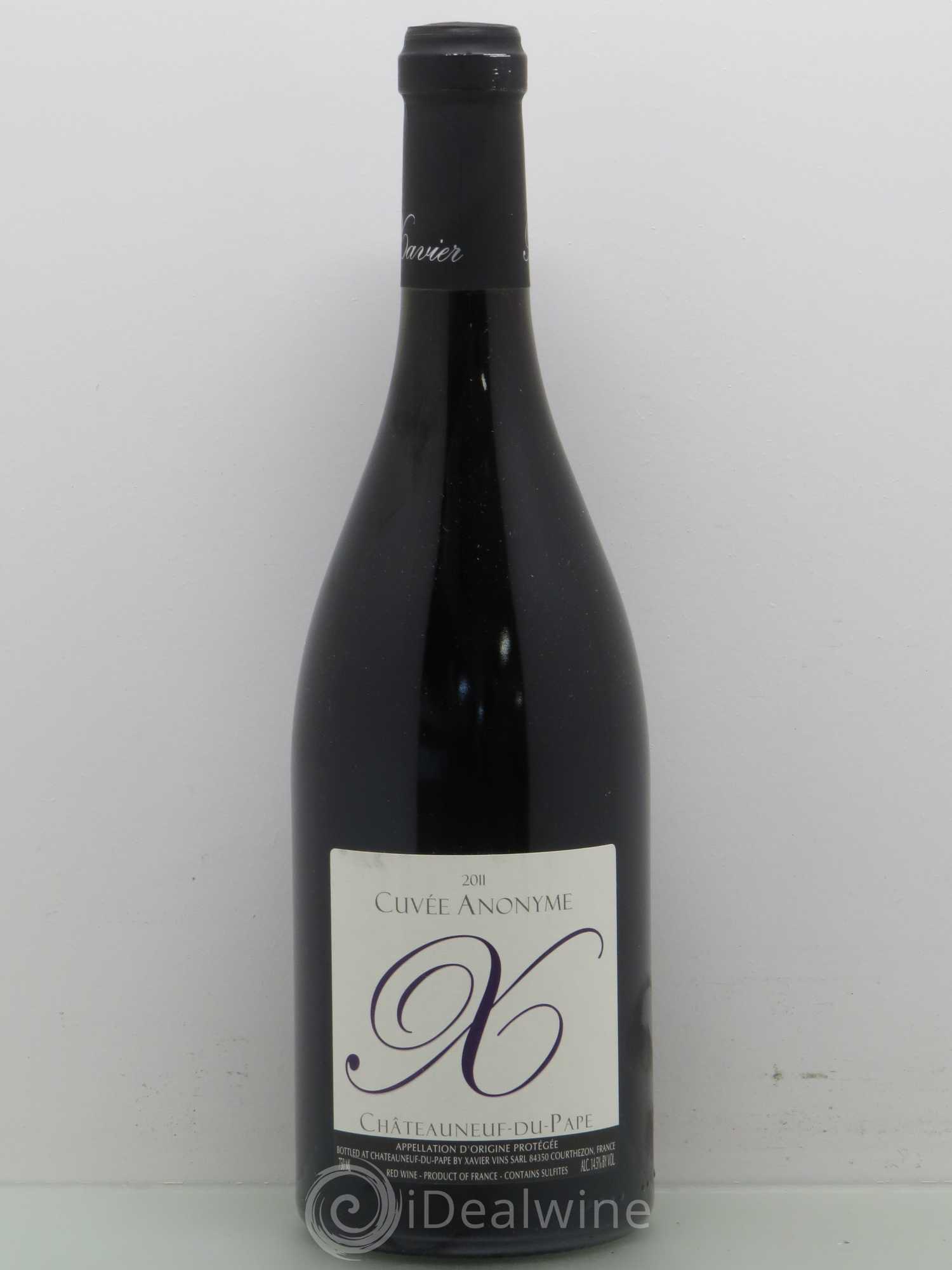 Châteauneuf-du-Pape Xavier Cuvée Anonyme 2011 - Posten von 1 Flasche - 0