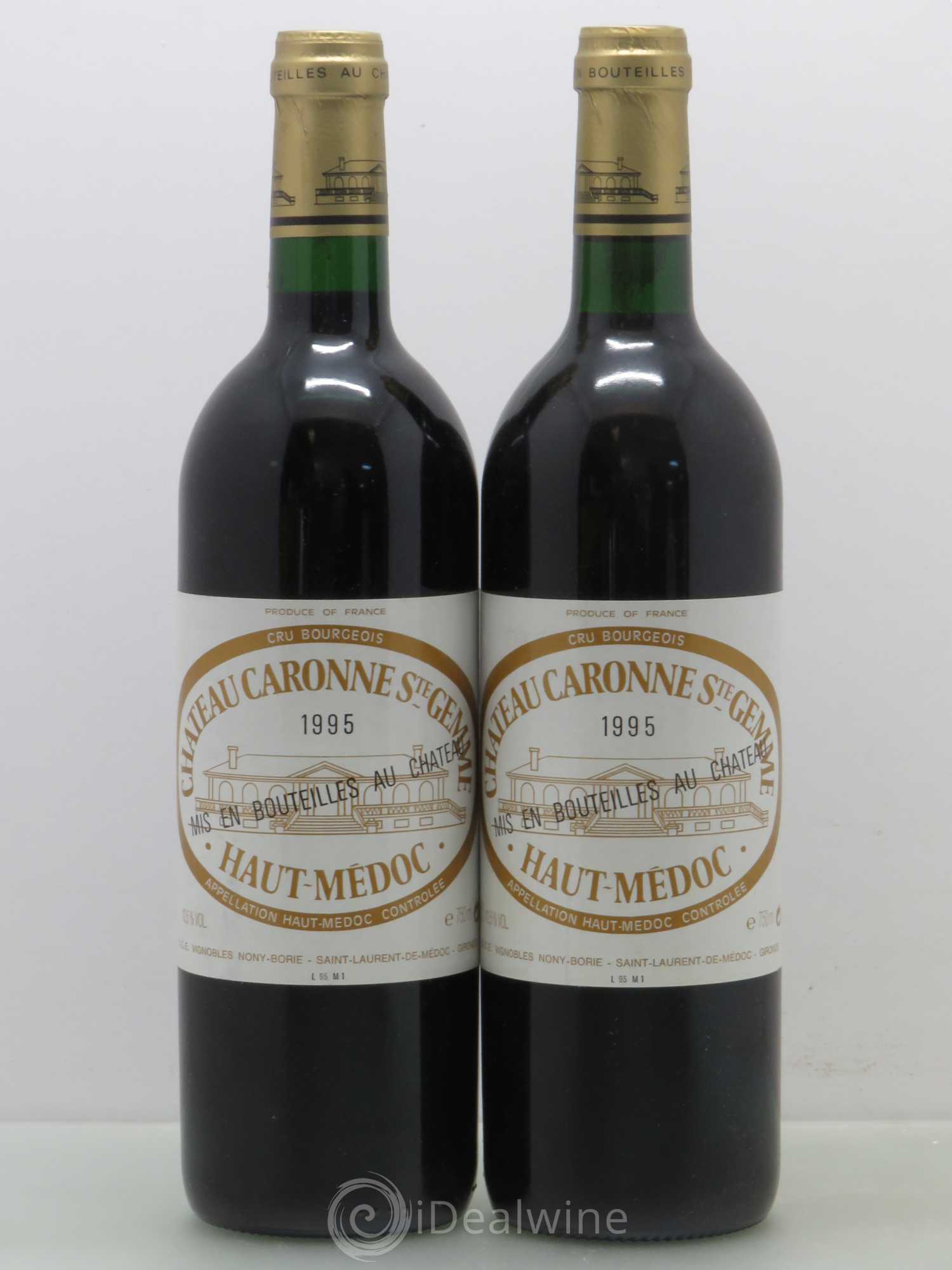 Château Caronne Sainte-Gemme Cru Bourgeois 1995 - Lot de 2 bouteilles - 0