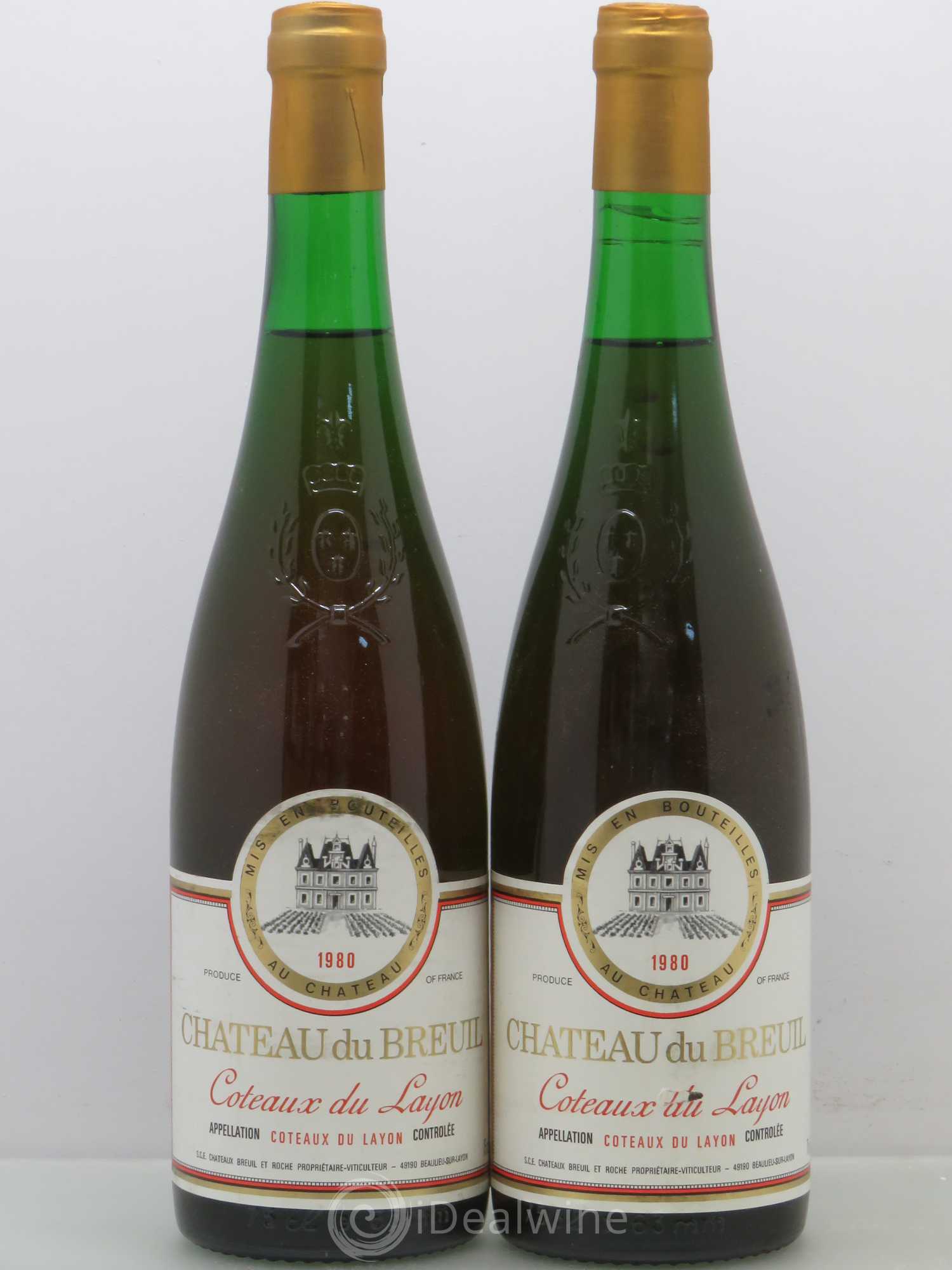 Coteaux du Layon (senza prezzo di riserva) 1980 - Lotto di 2 bottiglie - 0