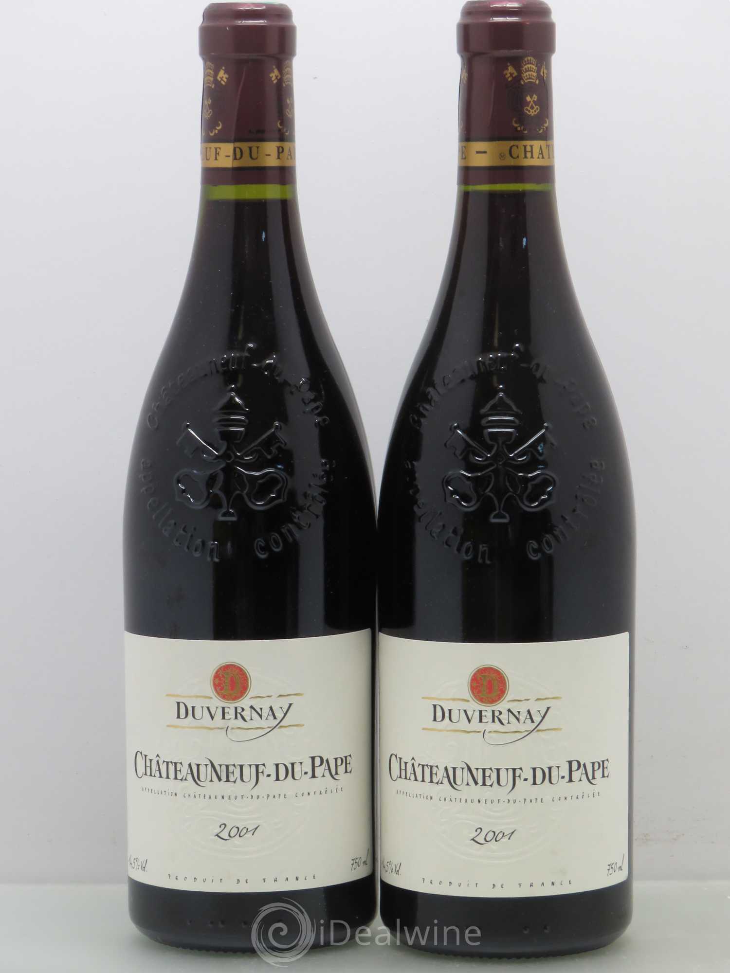 Châteauneuf-du-Pape Duvernay (sans prix de réserve) 2001 - Posten von 2 Flaschen - 0