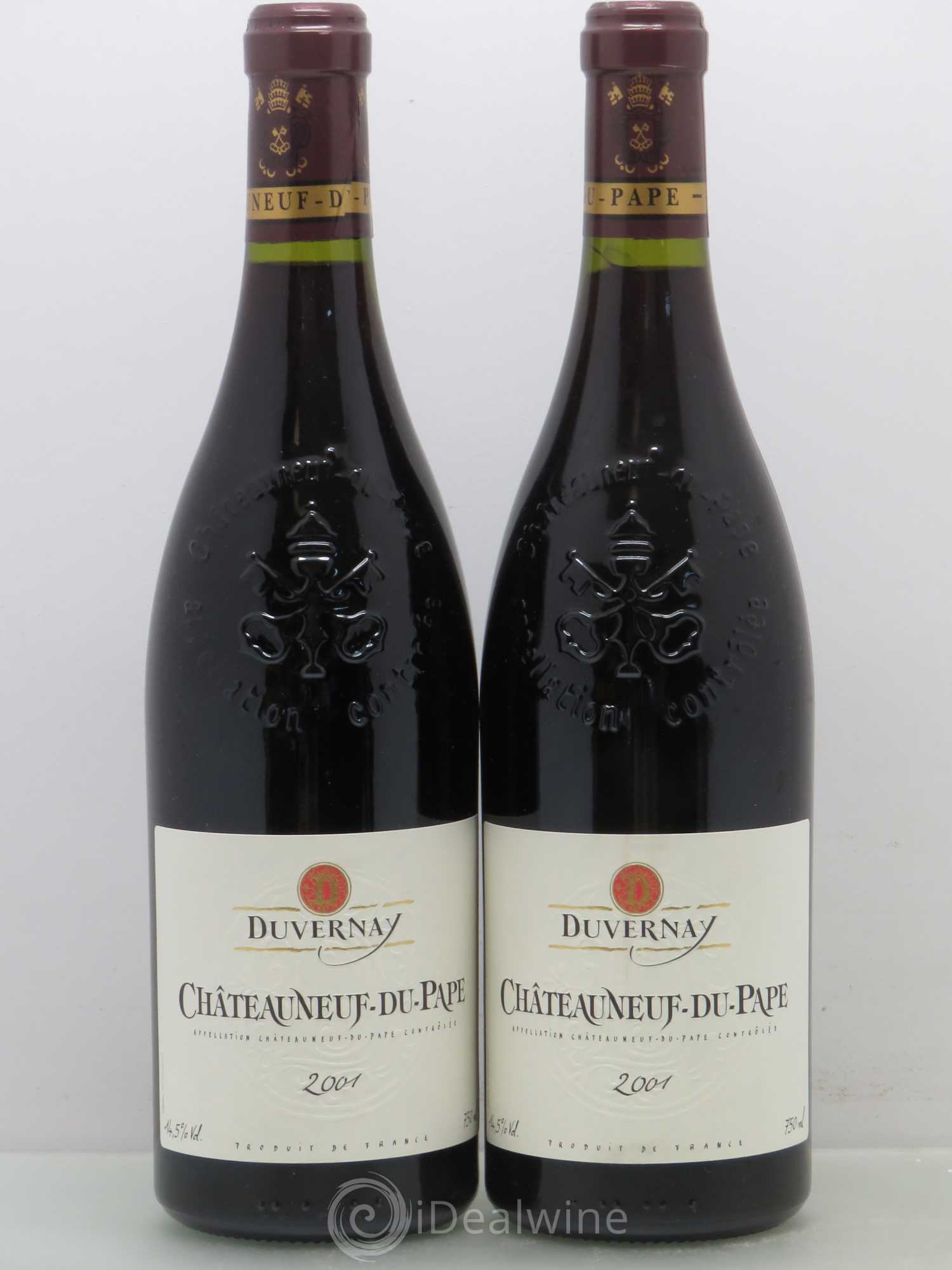 Châteauneuf-du-Pape Duvernay (sans prix de réserve) 2001 - Posten von 2 Flaschen - 0