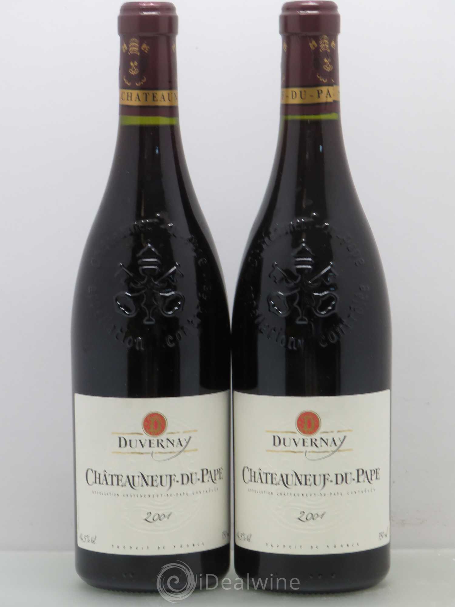 Châteauneuf-du-Pape Duvernay 2001 - Lot de 2 bouteilles - 0