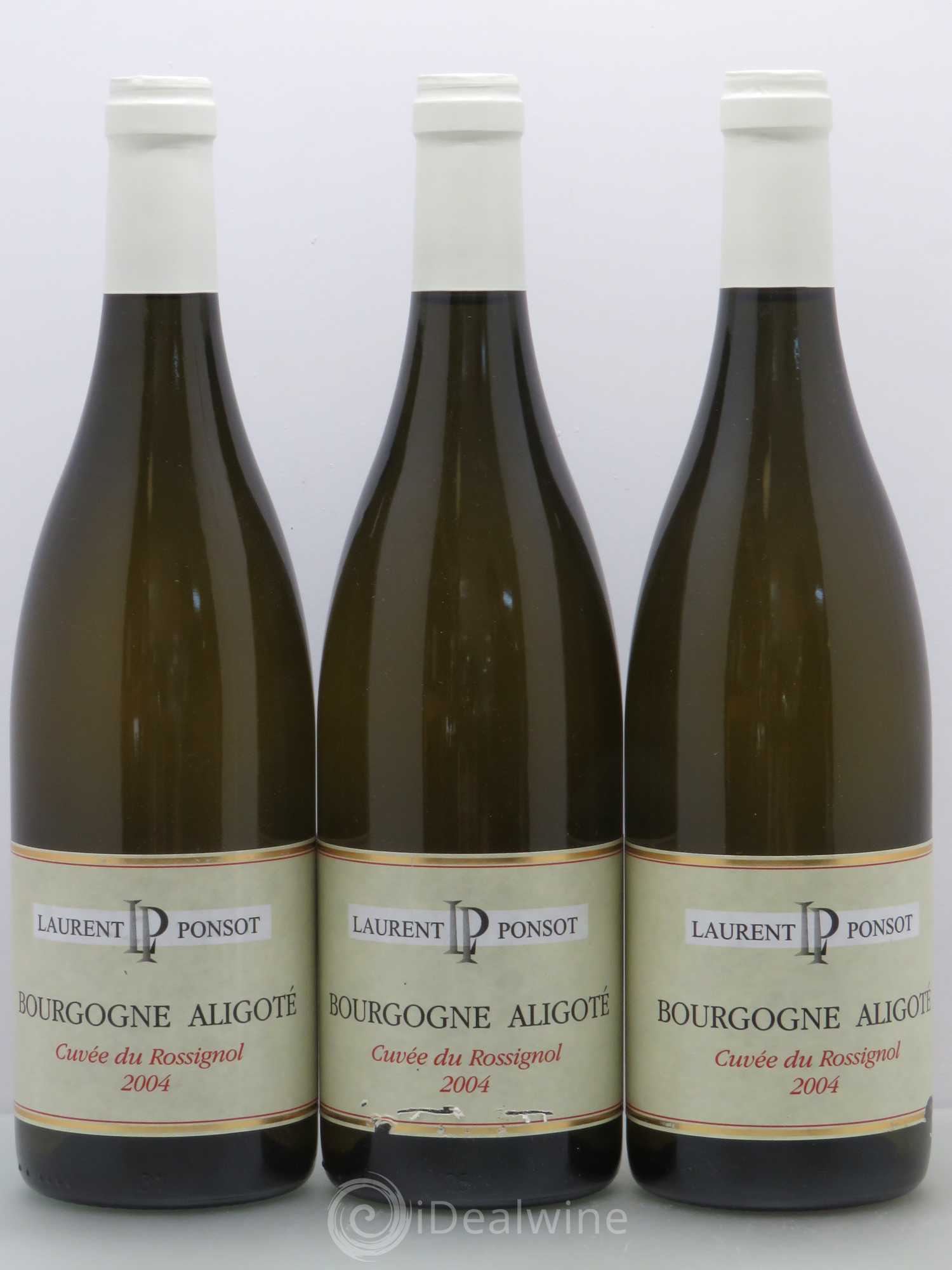 Bourgogne Aligoté Cuvée du Rossignol Ponsot 2004 - Posten von 3 Flaschen - 0