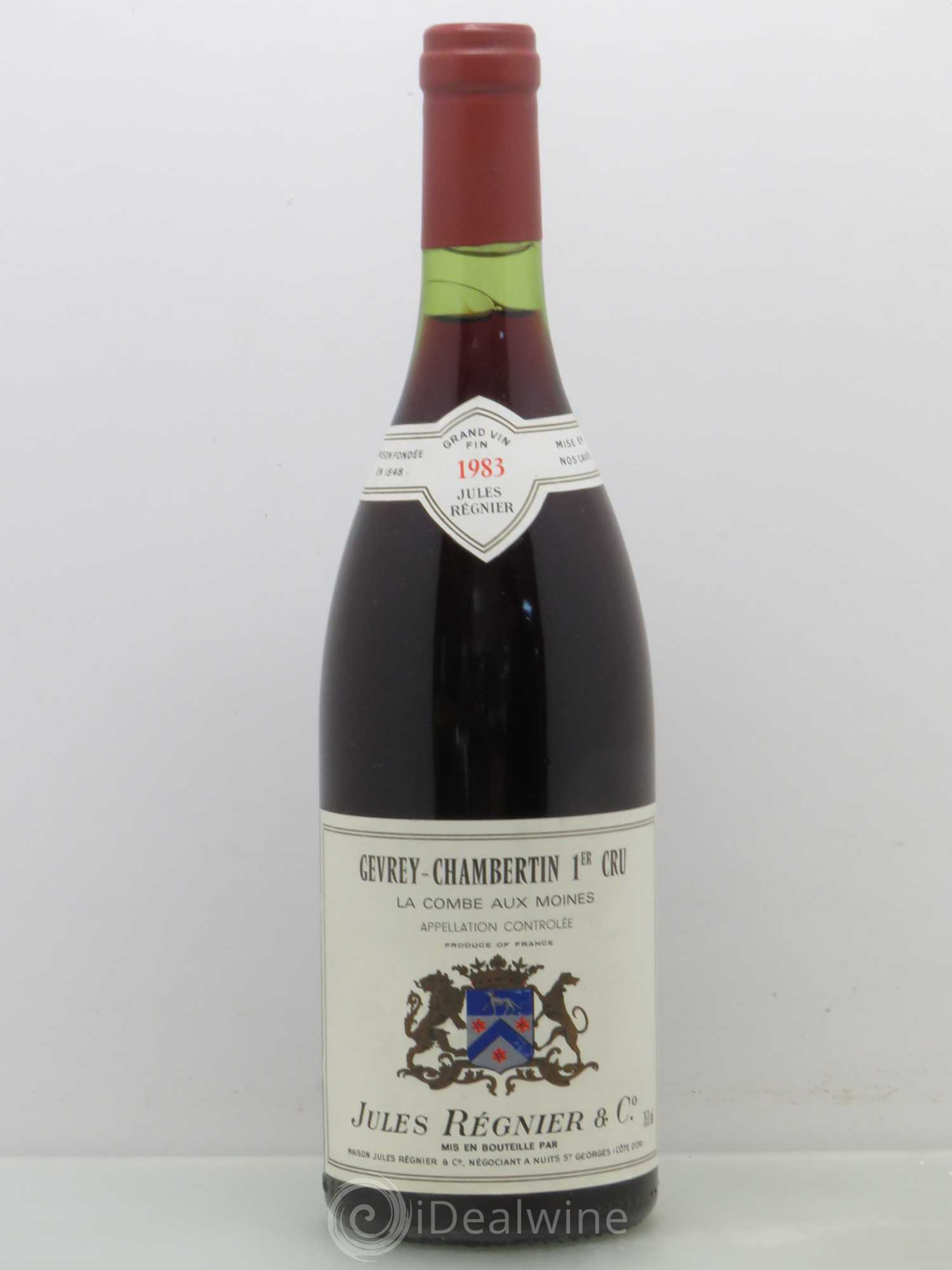 Gevrey-Chambertin 1er Cru J.Regnier 1983 - Lot de 1 bouteille - 0