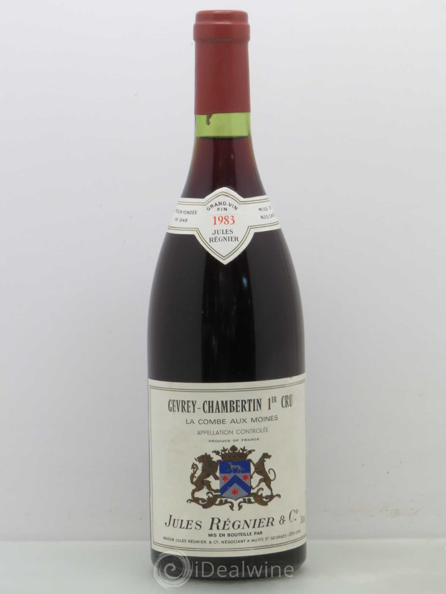 Gevrey-Chambertin 1er Cru J.Regnier 1983 - Lot de 1 bouteille - 0