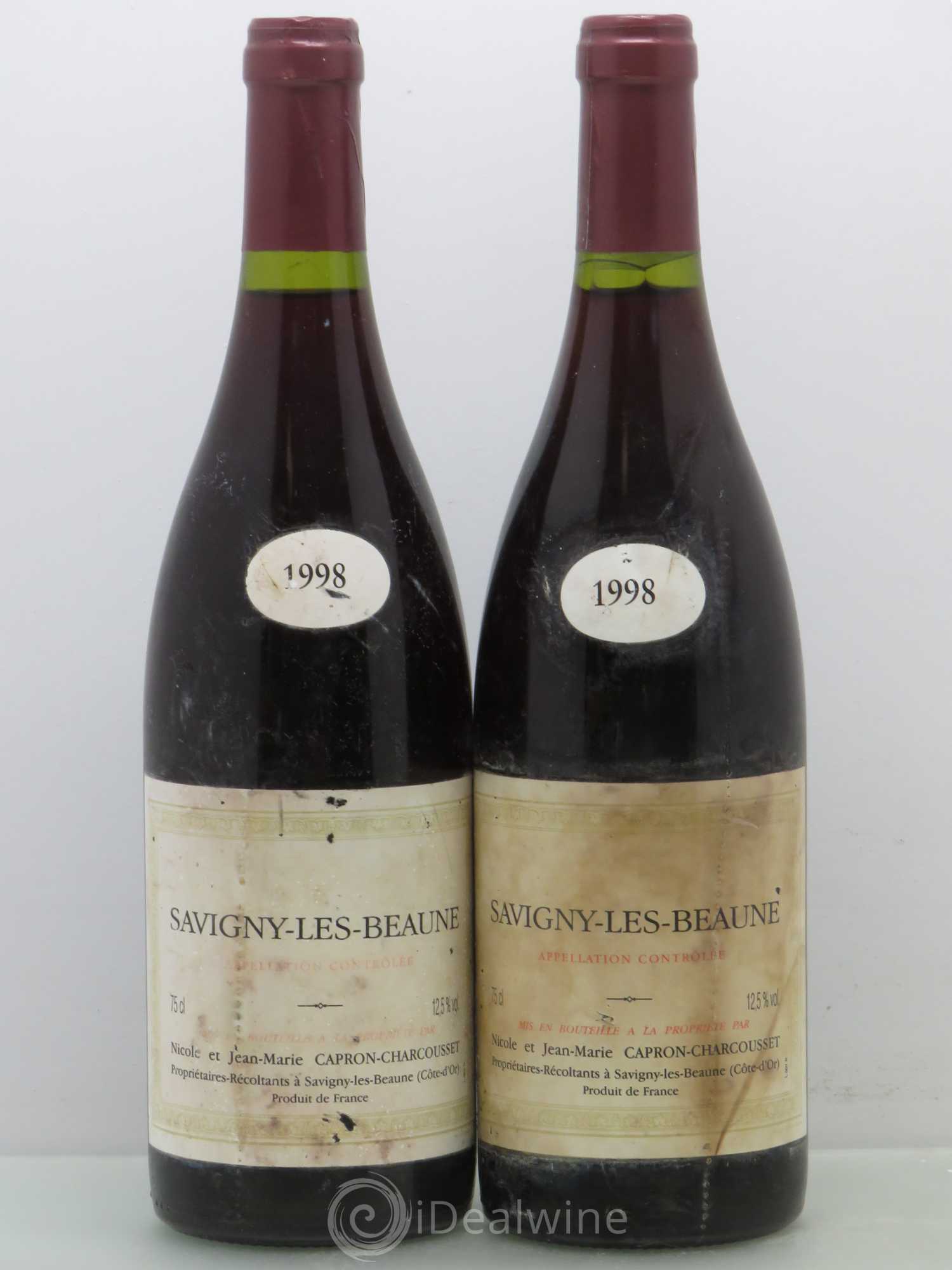 Savigny-lès-Beaune Jean-Marie Capron-Charcousset 1998 - Posten von 2 Flaschen - 0