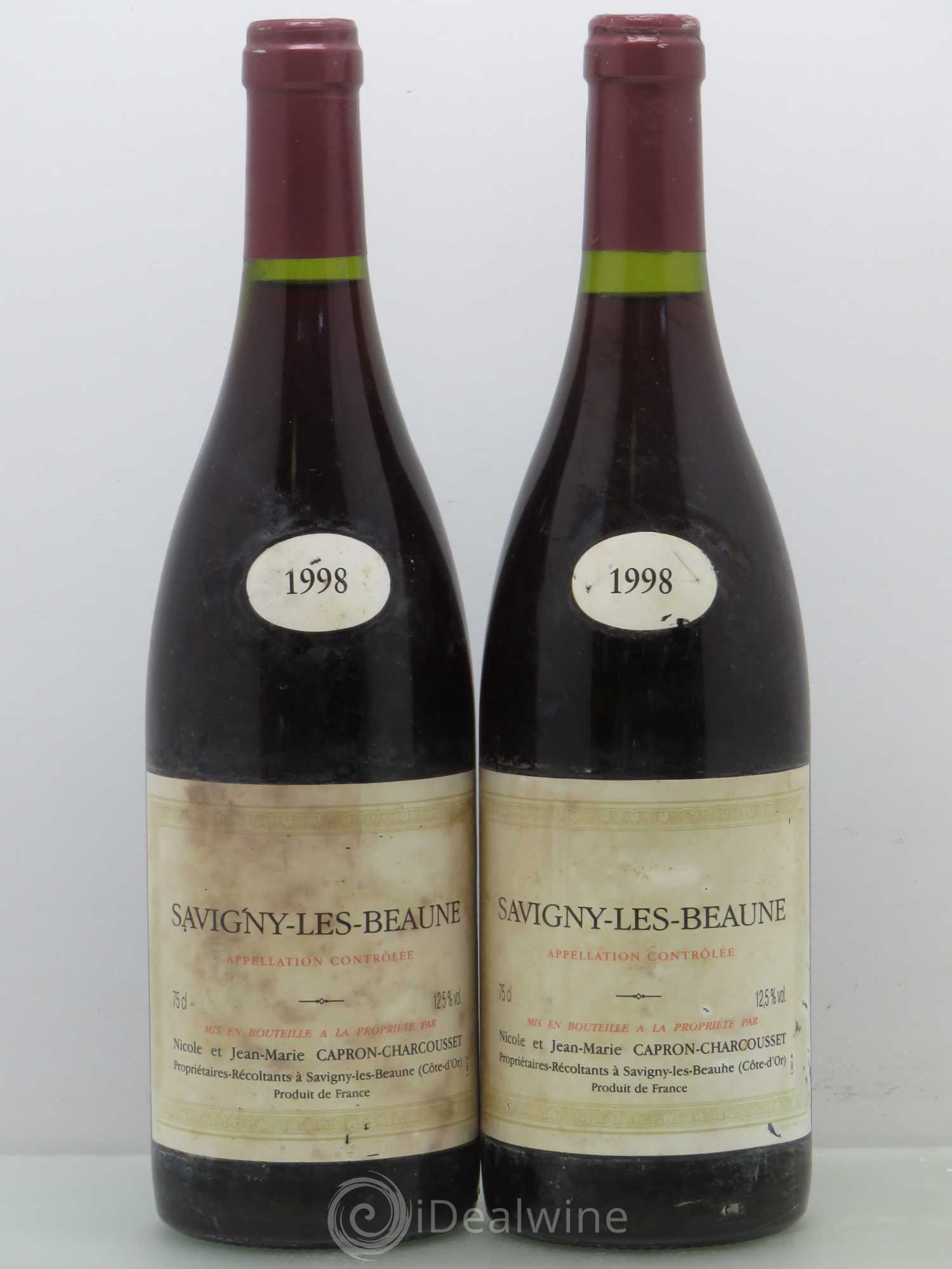 Savigny-lès-Beaune Jean-Marie Capron-Charcousset 1998 - Posten von 2 Flaschen - 0