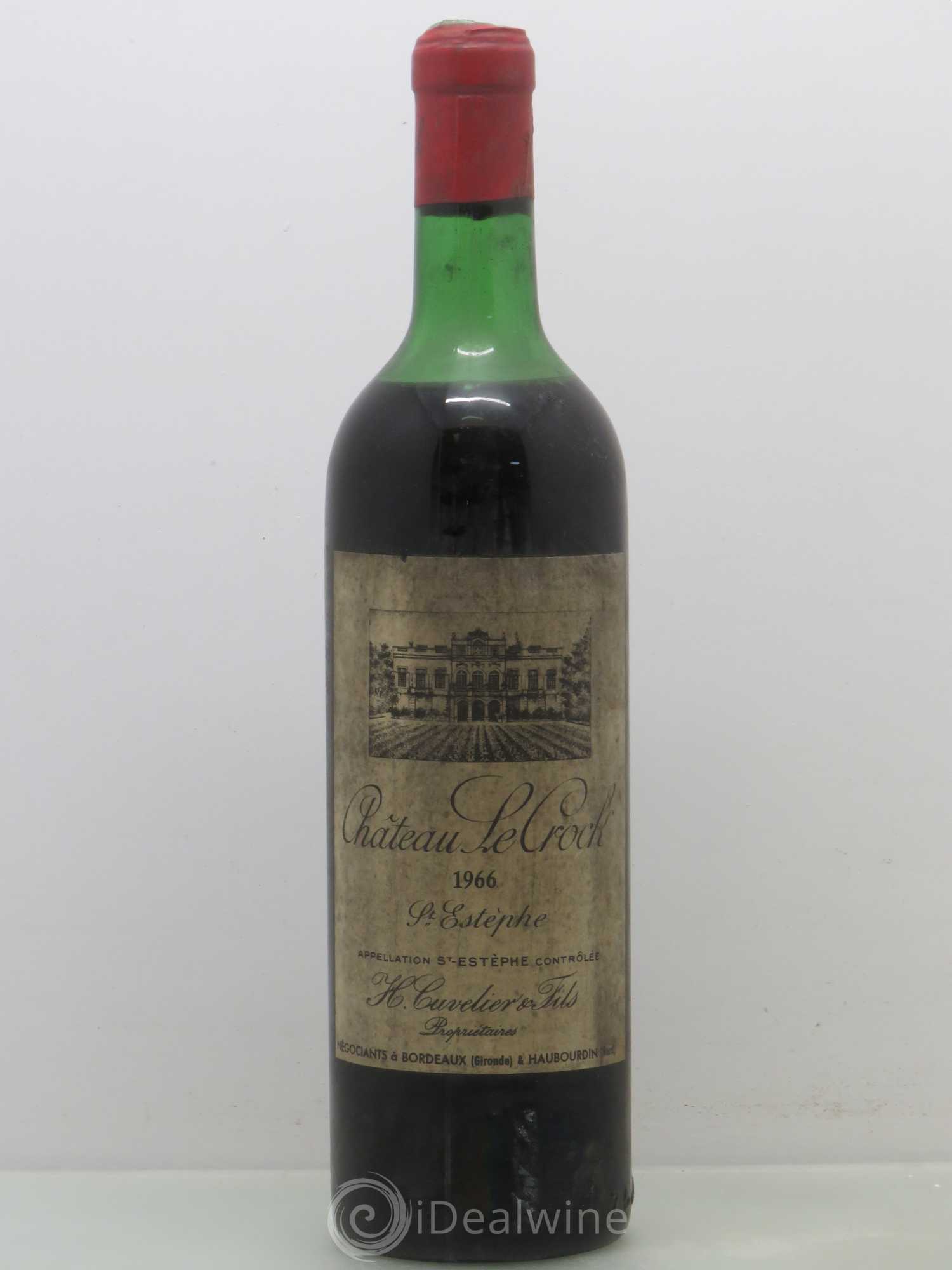 Château le Crock Cru Bourgeois 1966 - Lot de 1 bouteille - 0