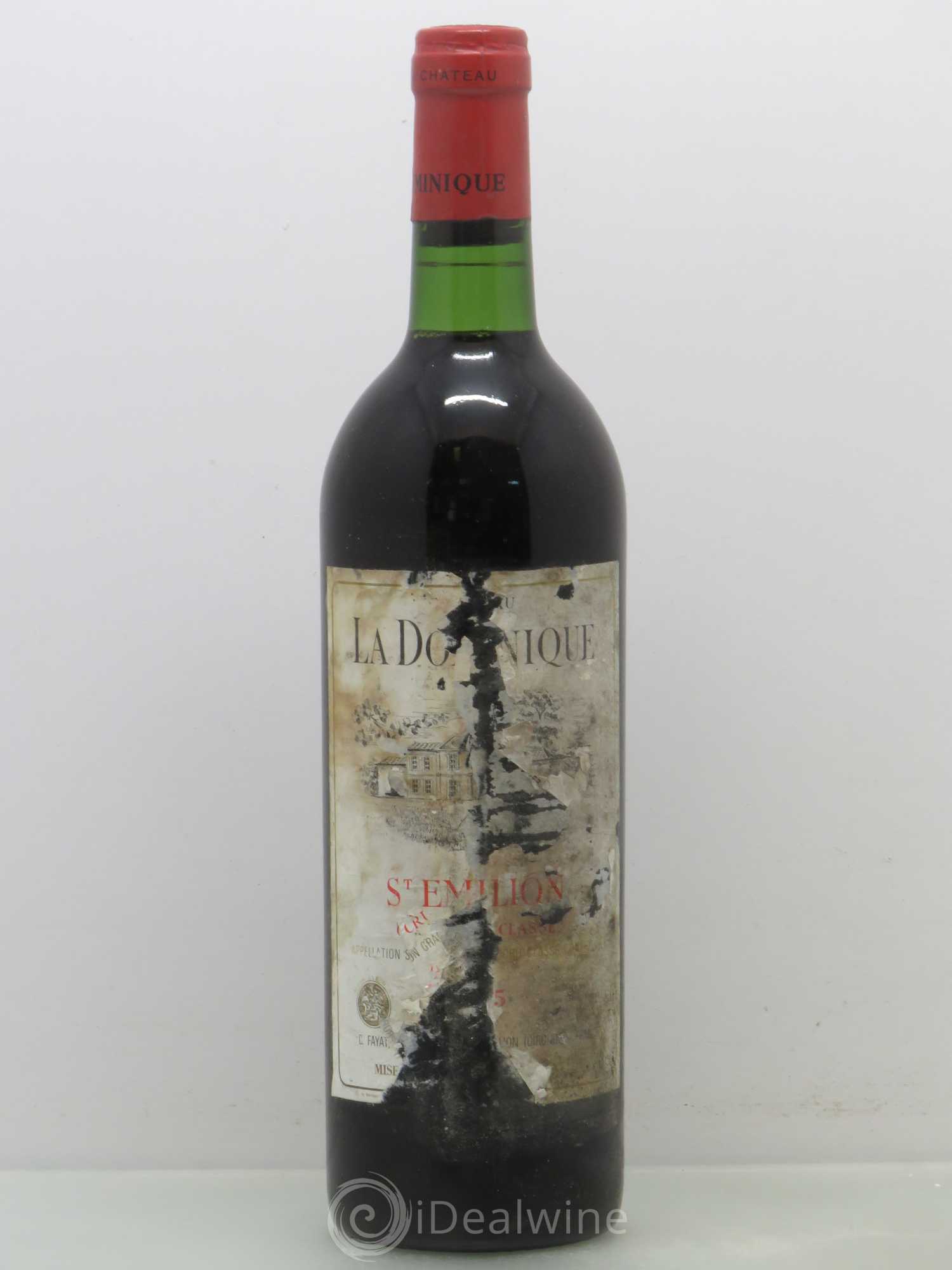 Château la Dominique Grand Cru Classé 1975 - Lot de 1 bouteille - 0