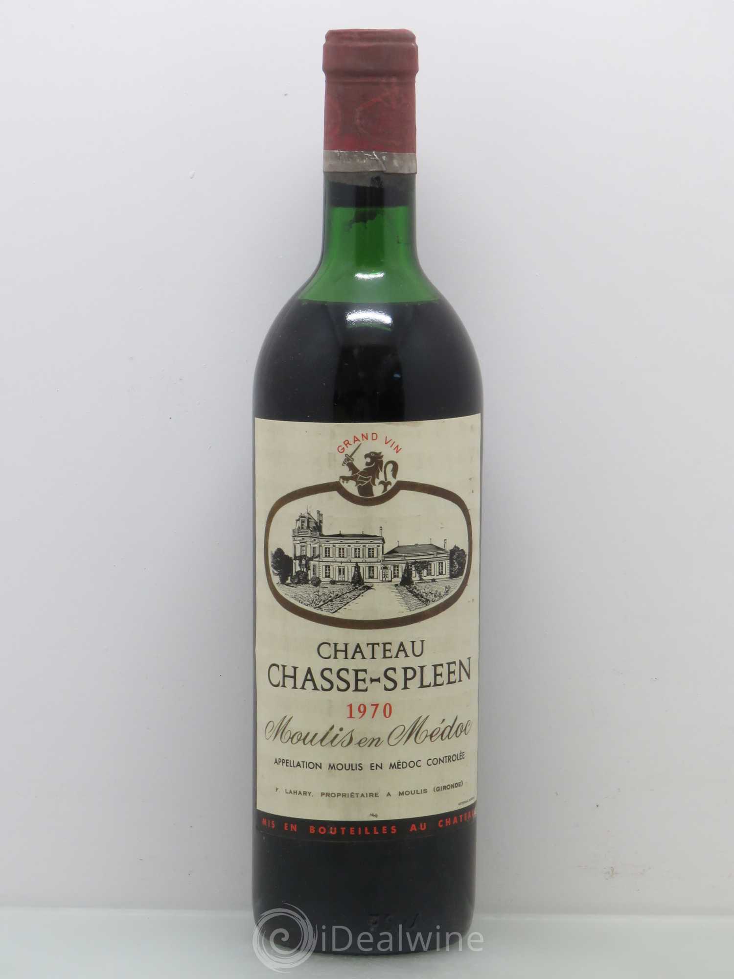Château Chasse Spleen 1970 - Lot de 1 bouteille - 0