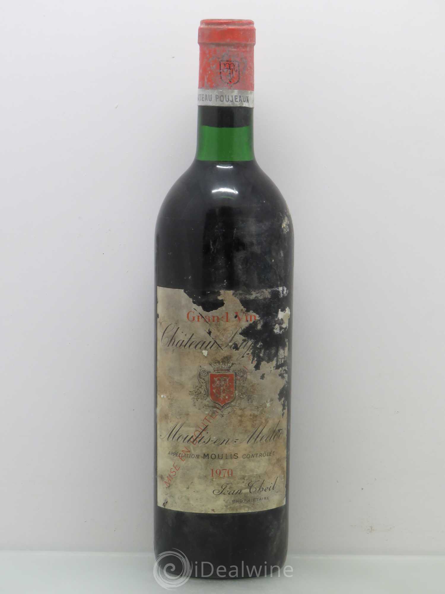 Château Poujeaux 1970 - Lot de 1 bouteille - 0