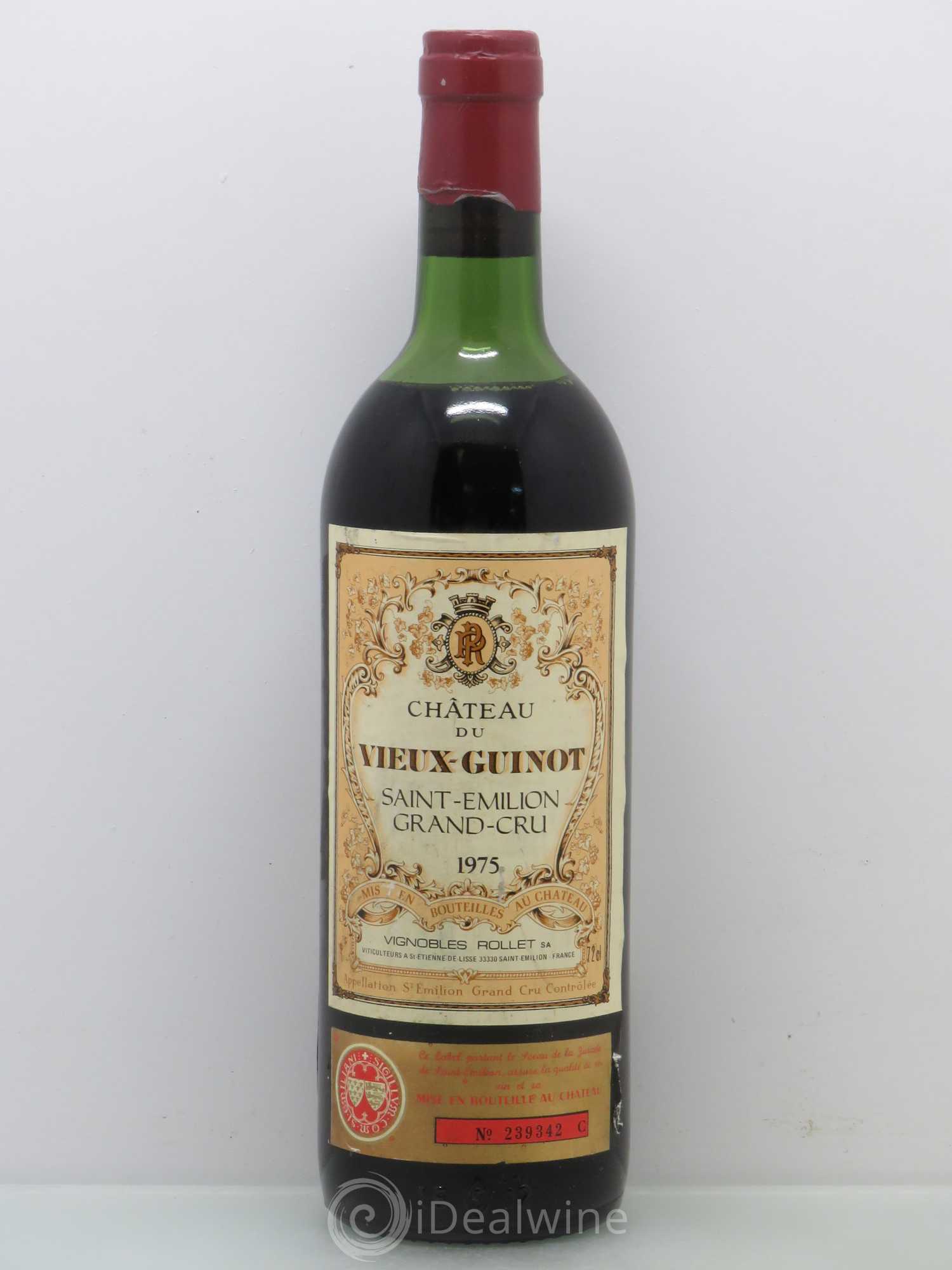 Château Vieux Guinot 1975 - Lot de 1 bouteille - 0