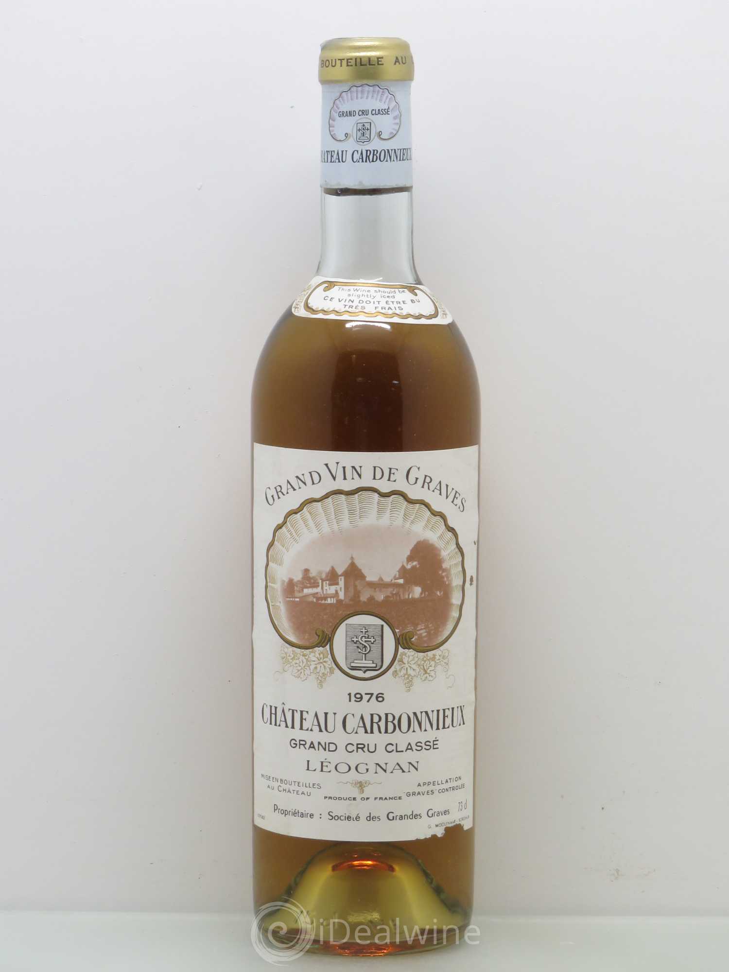 Château Carbonnieux Cru Classé de Graves 1976 - Lot de 1 bouteille - 0