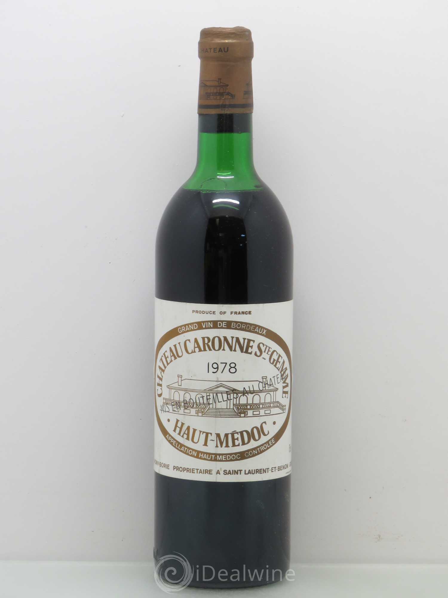 Château Caronne Sainte-Gemme Cru Bourgeois 1978 - Lot de 1 bouteille - 0
