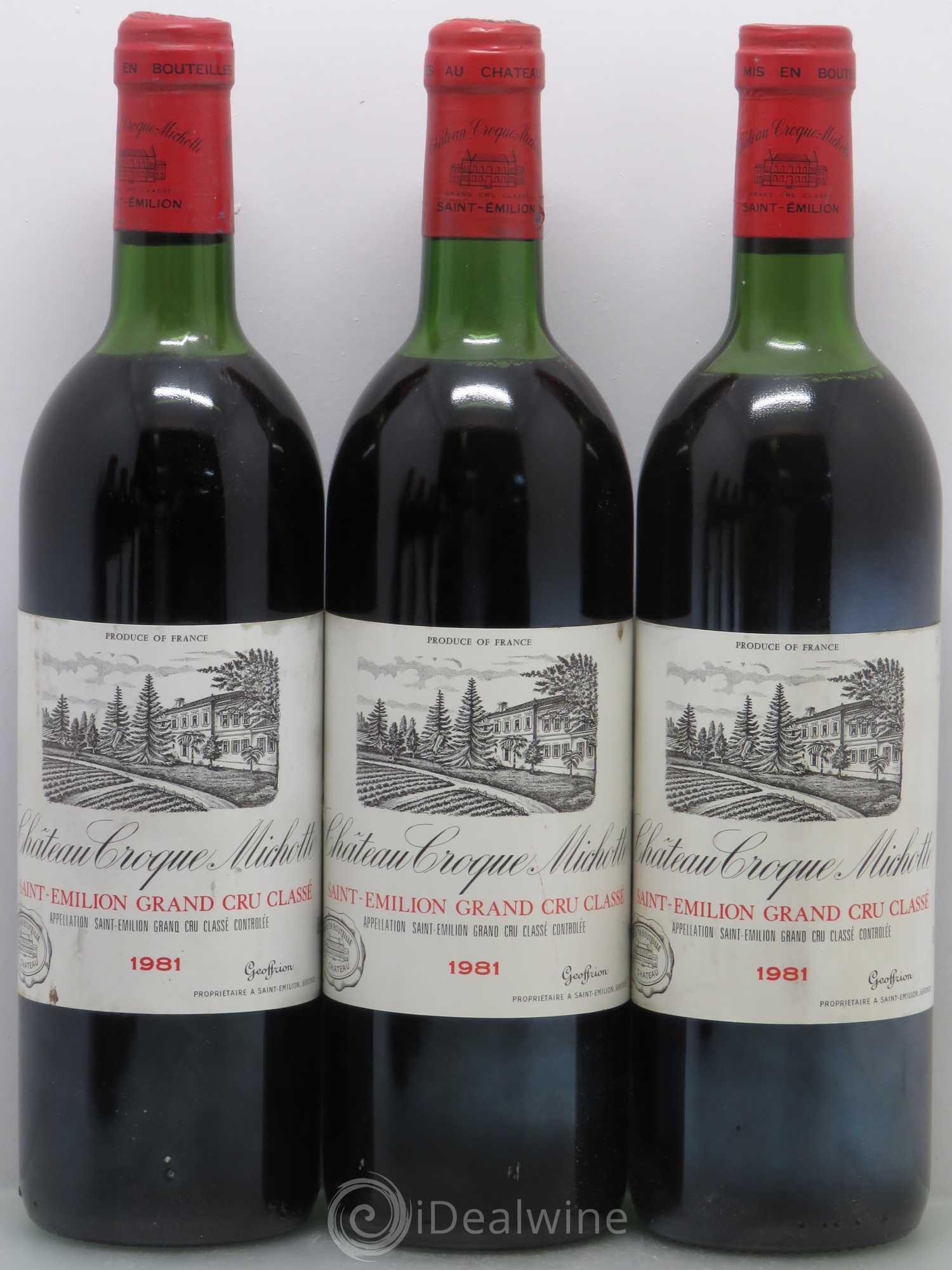 Château Croque Michotte 1981 - Lot de 6 bouteilles - 1