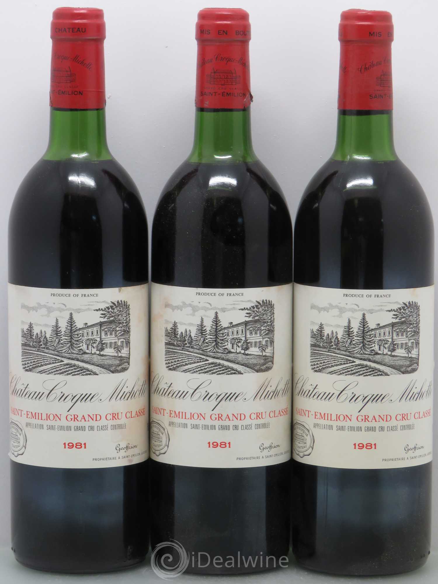 Château Croque Michotte 1981 - Lot de 6 bouteilles - 2