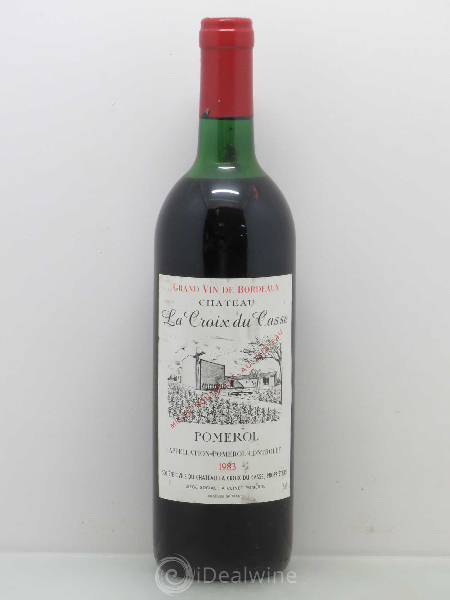 Château la Croix du Casse 1983 - Lot de 1 bouteille - 0