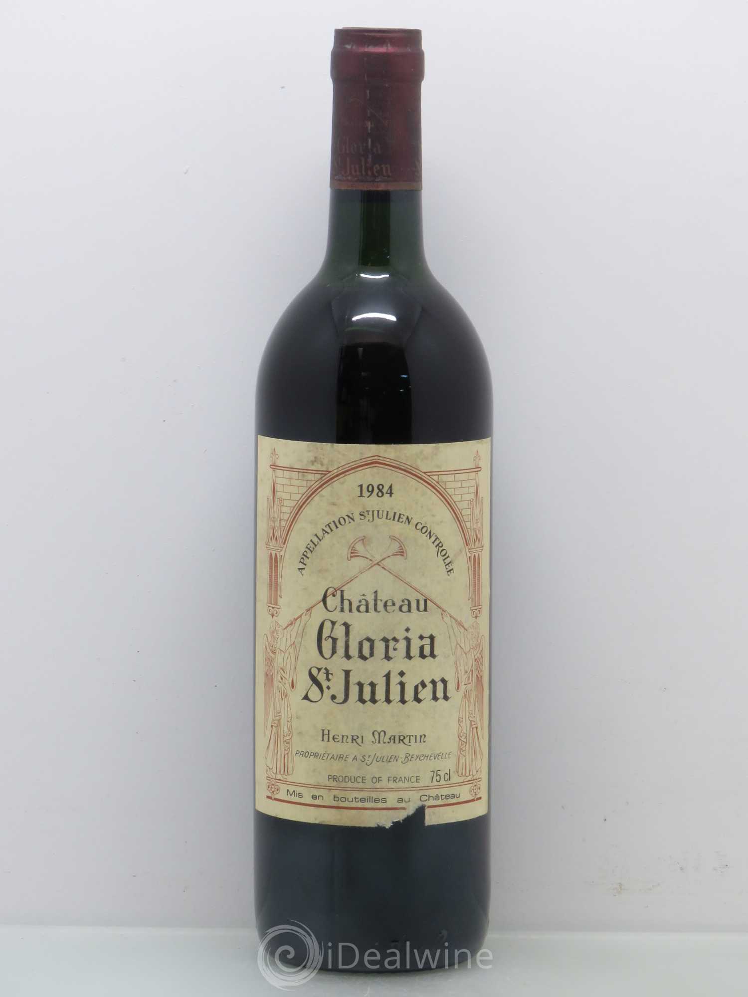 Château Gloria 1984 - Lot de 1 bouteille - 0