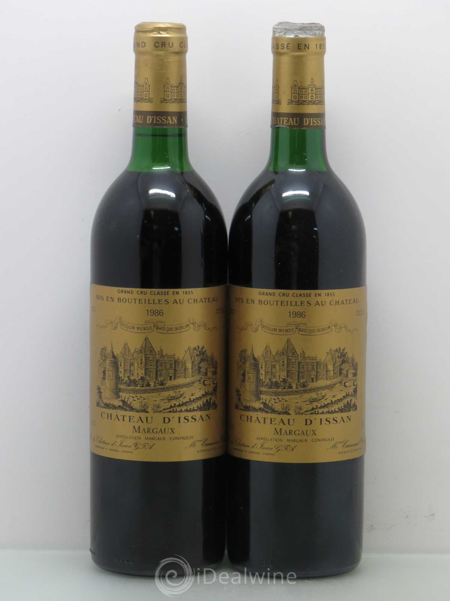 Château d'Issan 3ème Grand Cru Classé 1986 - Lot de 2 bouteilles - 0