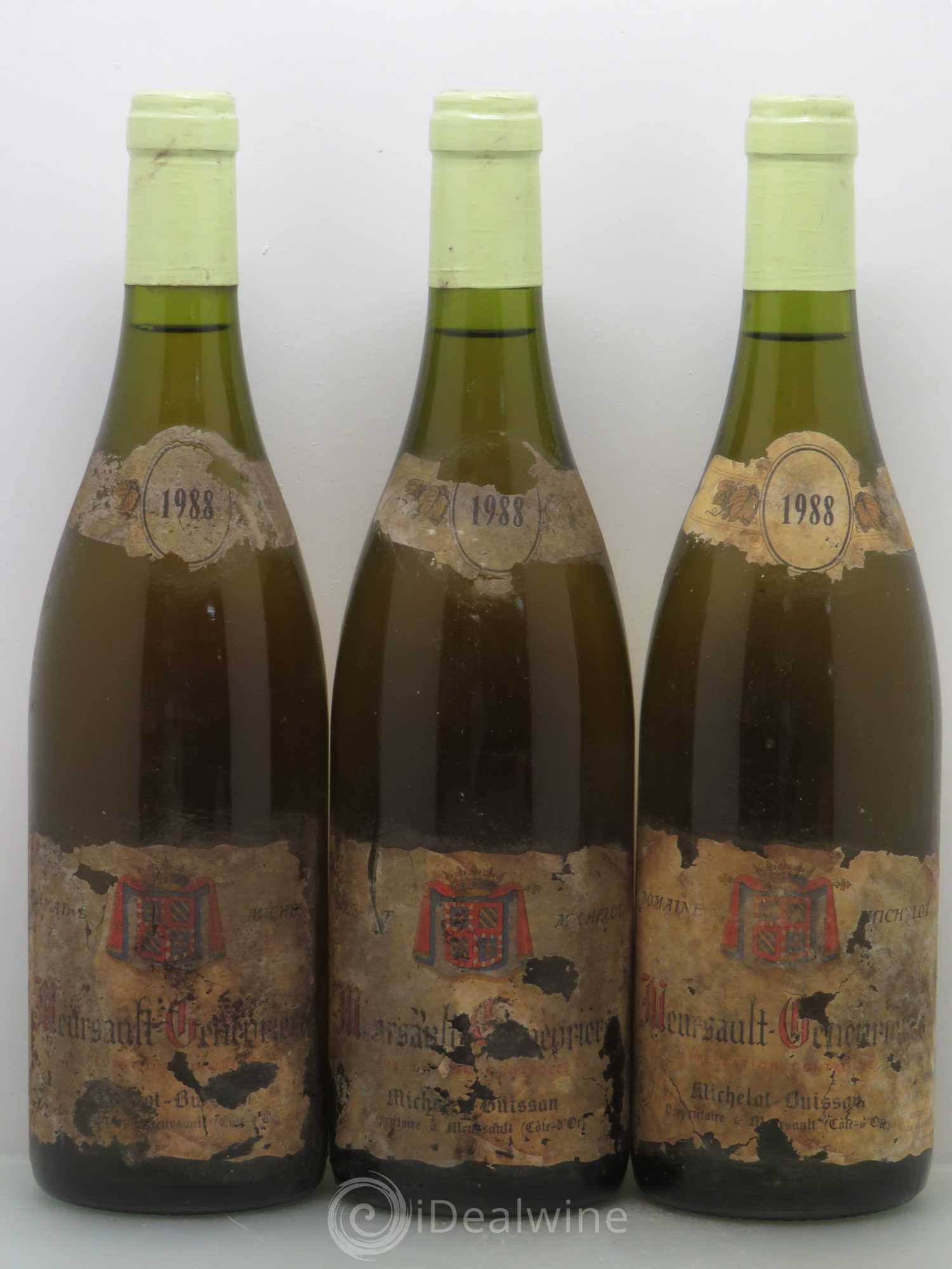 Meursault 1er Cru Genevrières - Michelot-Buisson 1988 - Posten von 3 Flaschen - 0