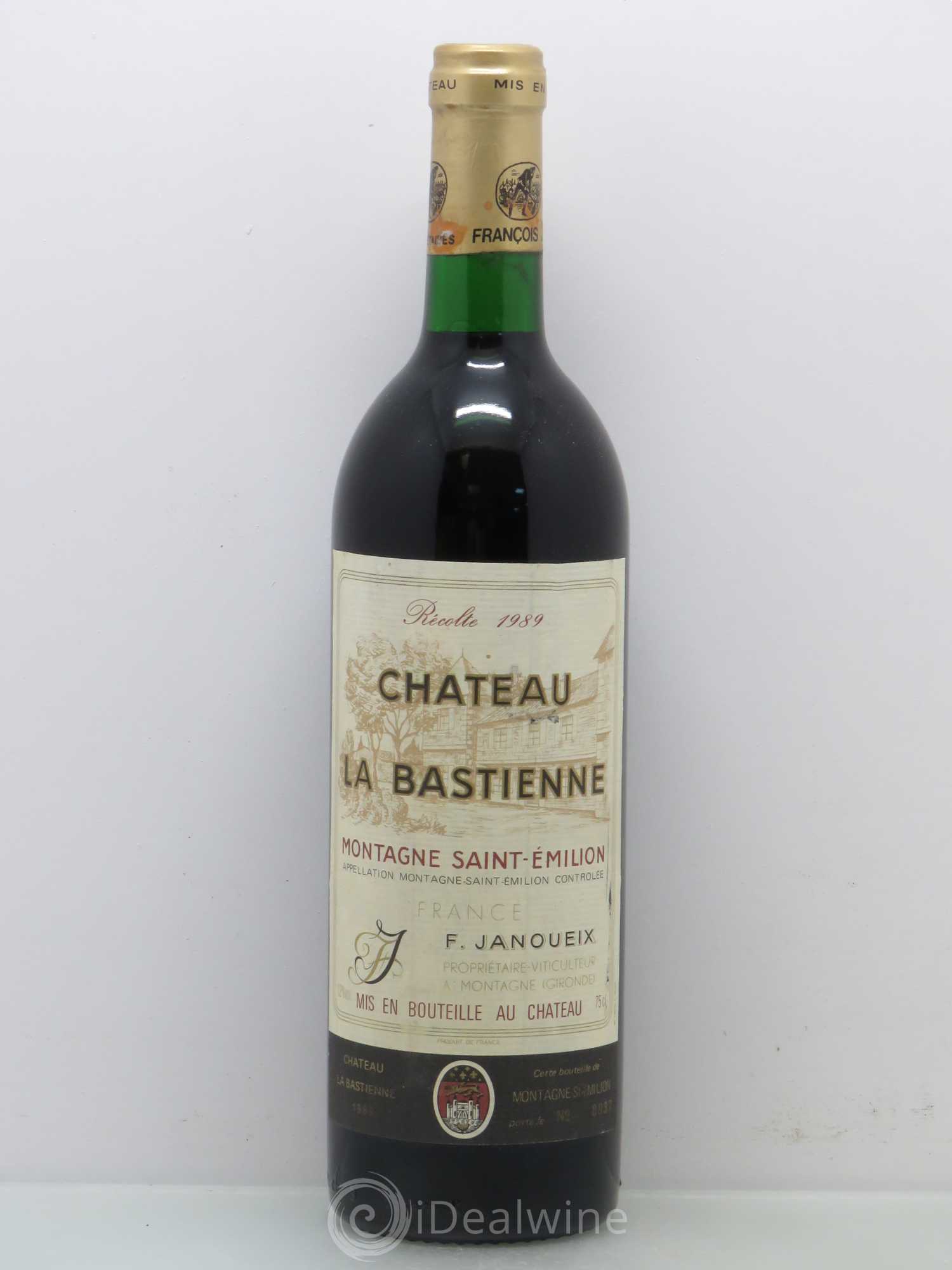 Bordeaux Montagne Saint Emilion Château La Bastienne 1989 - Posten von 1 Flasche - 0