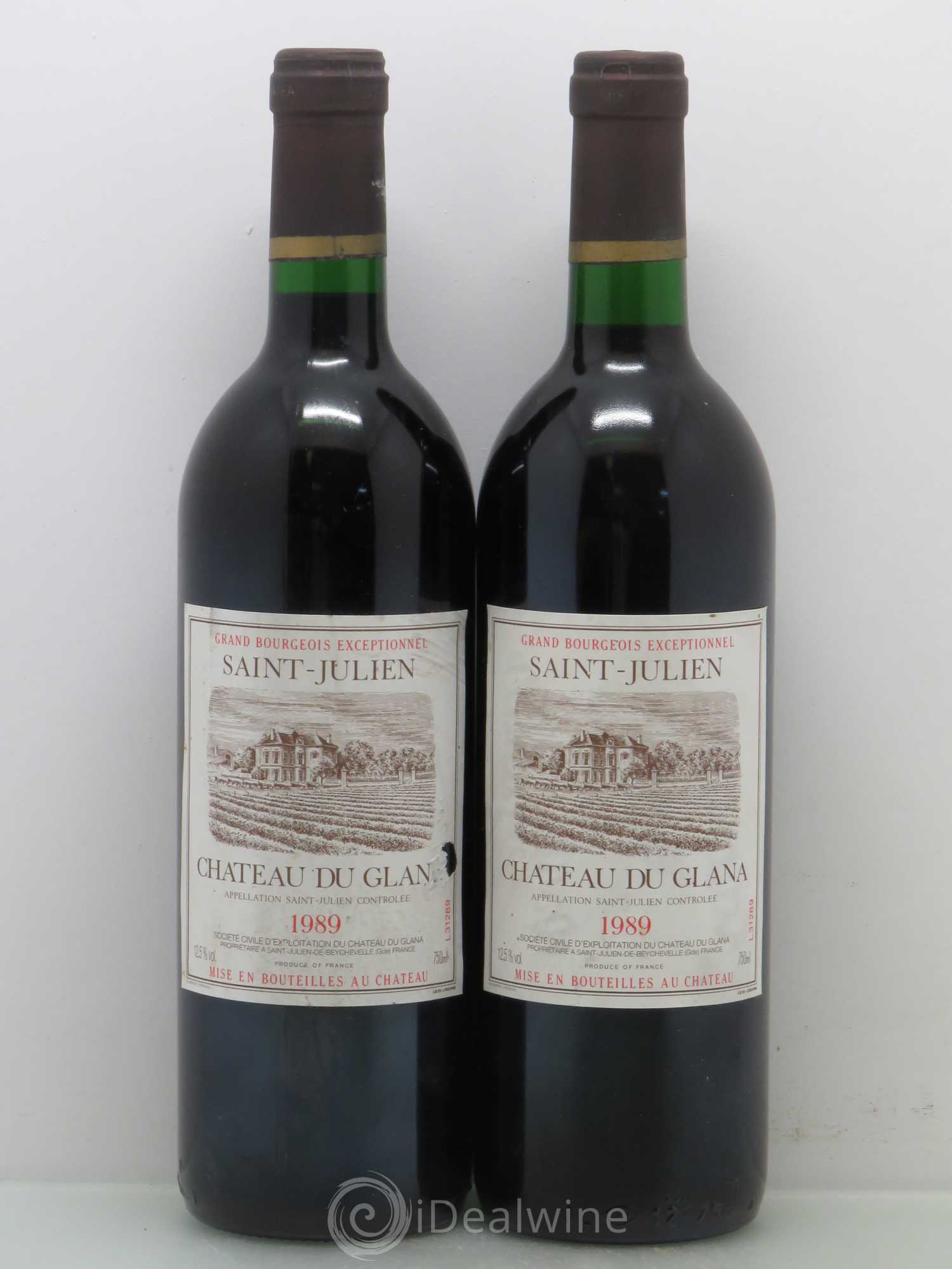 Château du Glana 1989 - Lot de 2 bouteilles - 0