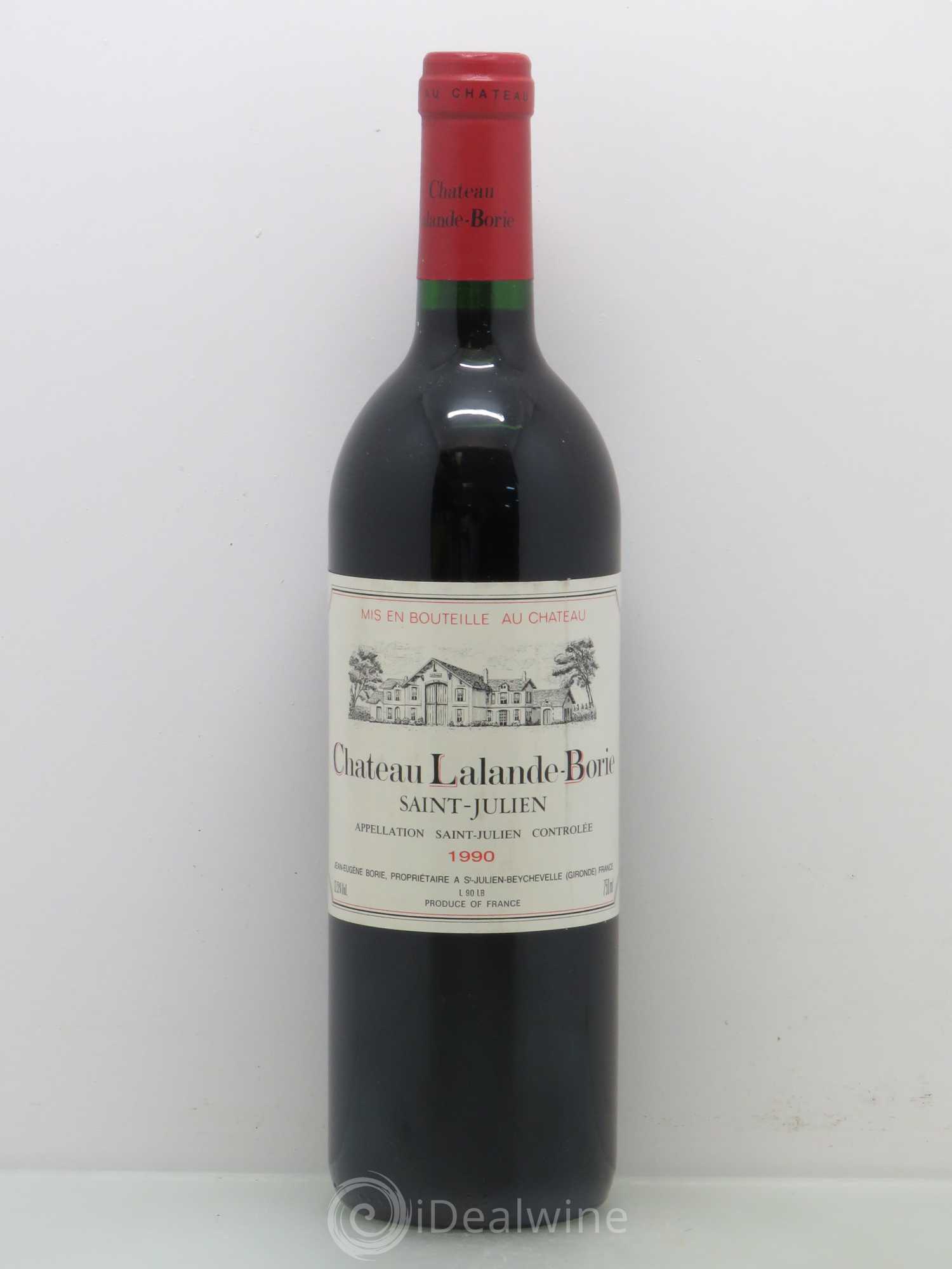 Château Lalande Borie 1990 - Lot de 1 bouteille - 0