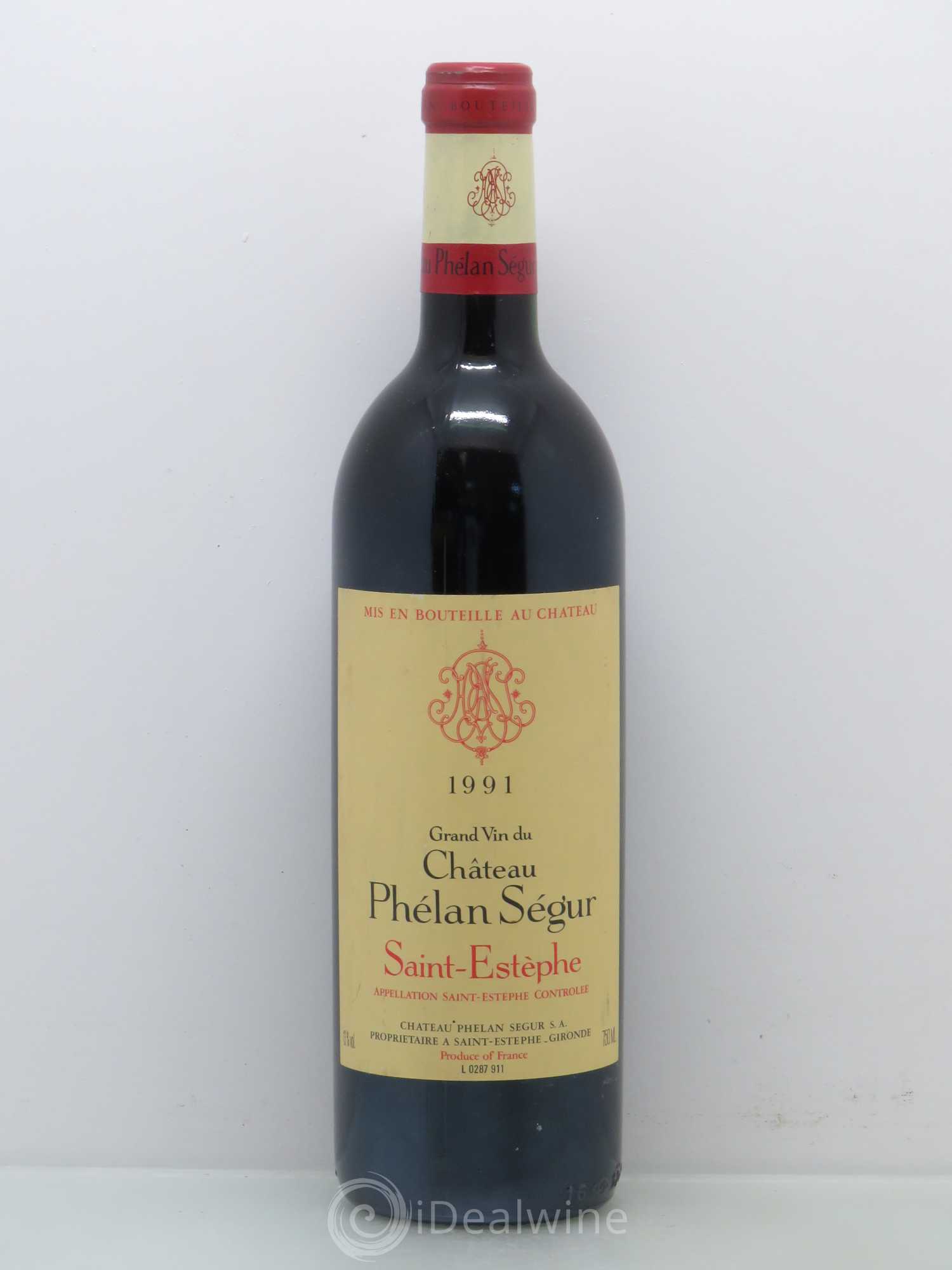 Château Phélan Ségur 1991 - Lot de 1 bouteille - 0