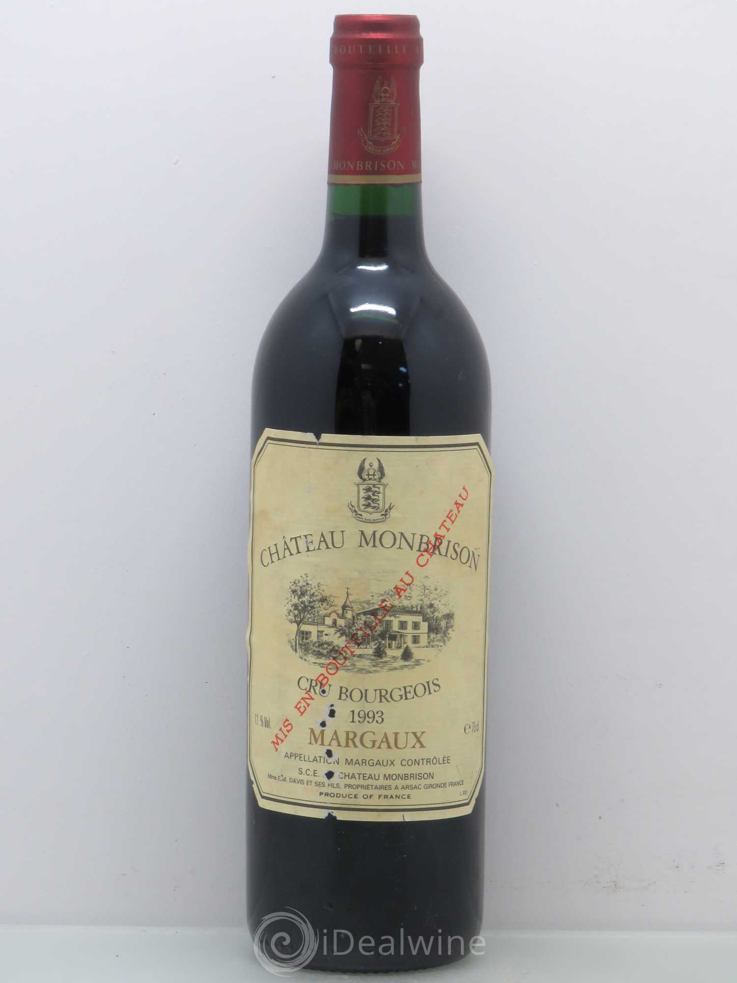 Château Monbrison 1993 - Lot de 1 bouteille - 0