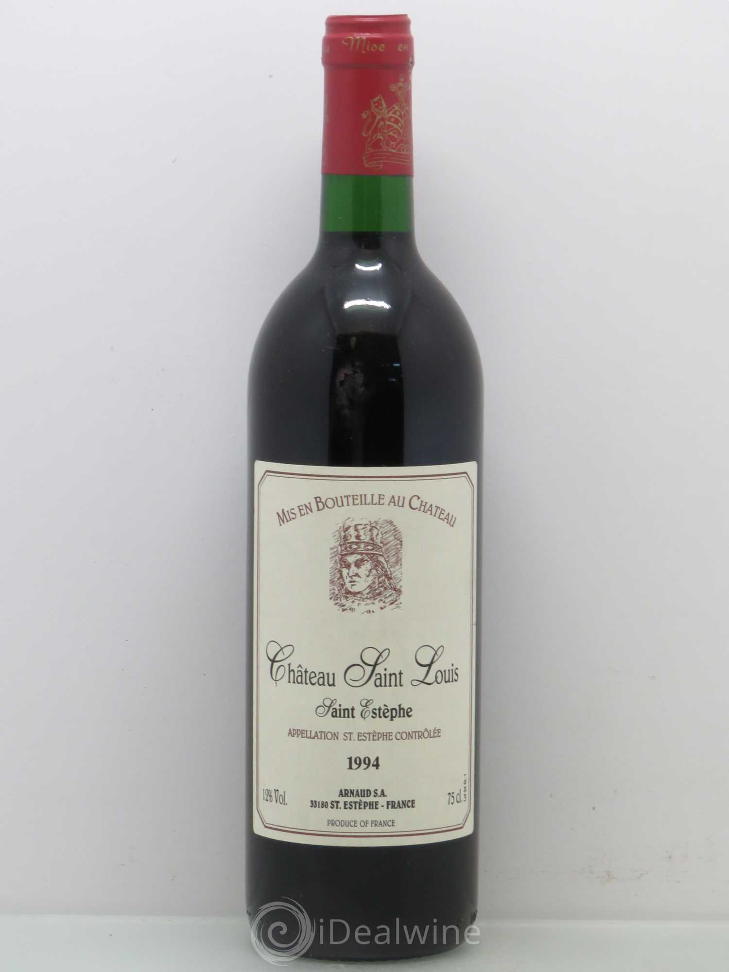 Bordeaux Saint Estephe Saint Louis 1994 - Posten von 1 Flasche - 0
