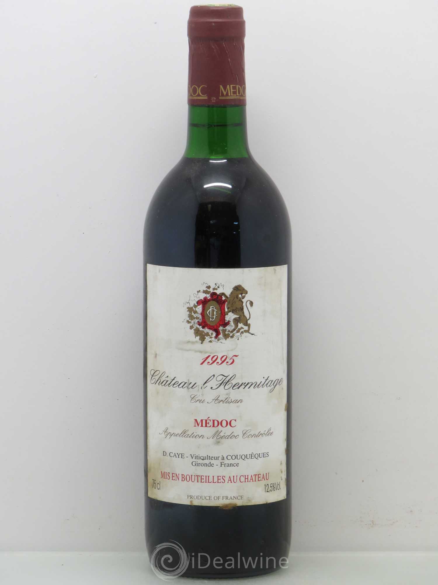 Château l' Hermitage 1995 - Lot de 1 bouteille - 0