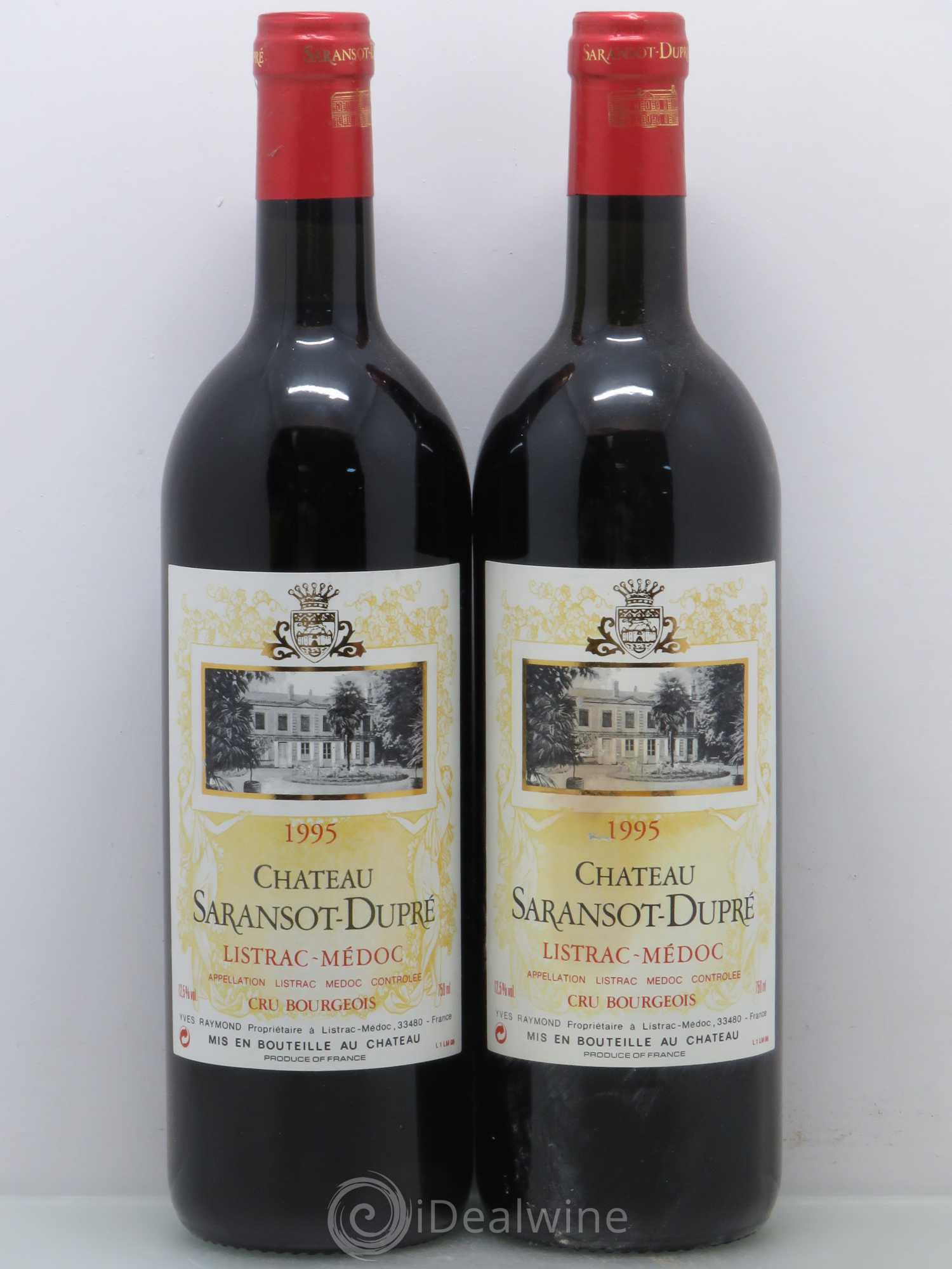 Château Saransot Dupré Cru Bourgeois 1995 - Lot de 5 bouteilles - 2