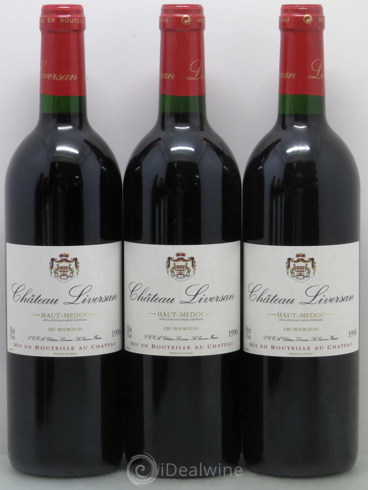 Château Liversan Cru Bourgeois 1996 - Lot de 6 bouteilles - 1