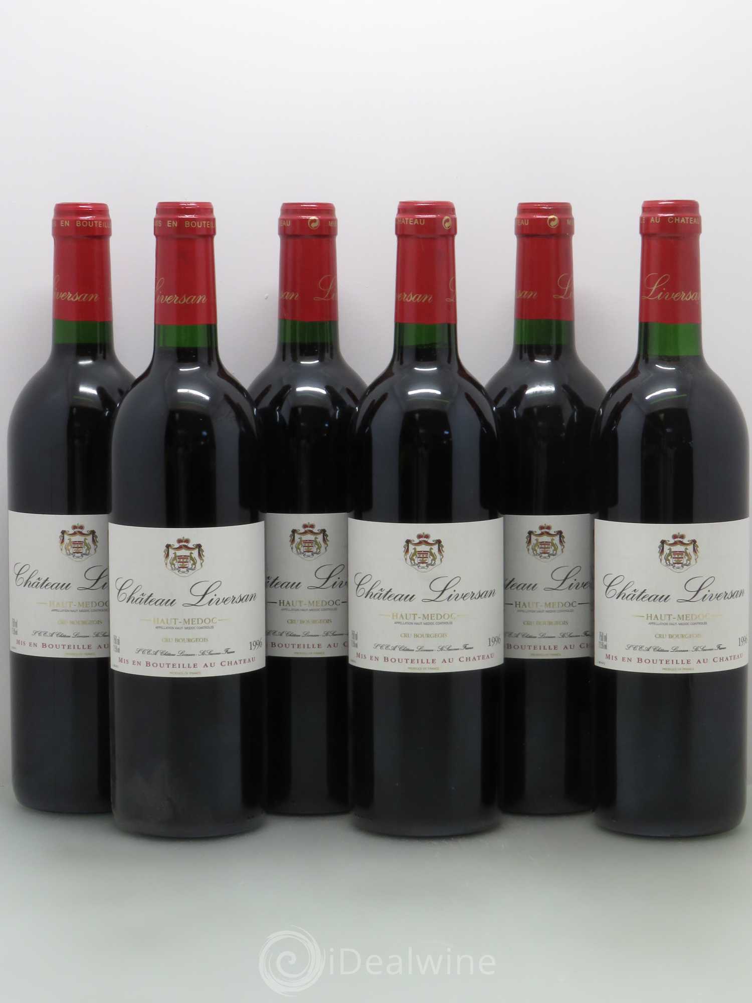 Château Liversan Cru Bourgeois 1996 - Lot de 6 bouteilles - 0