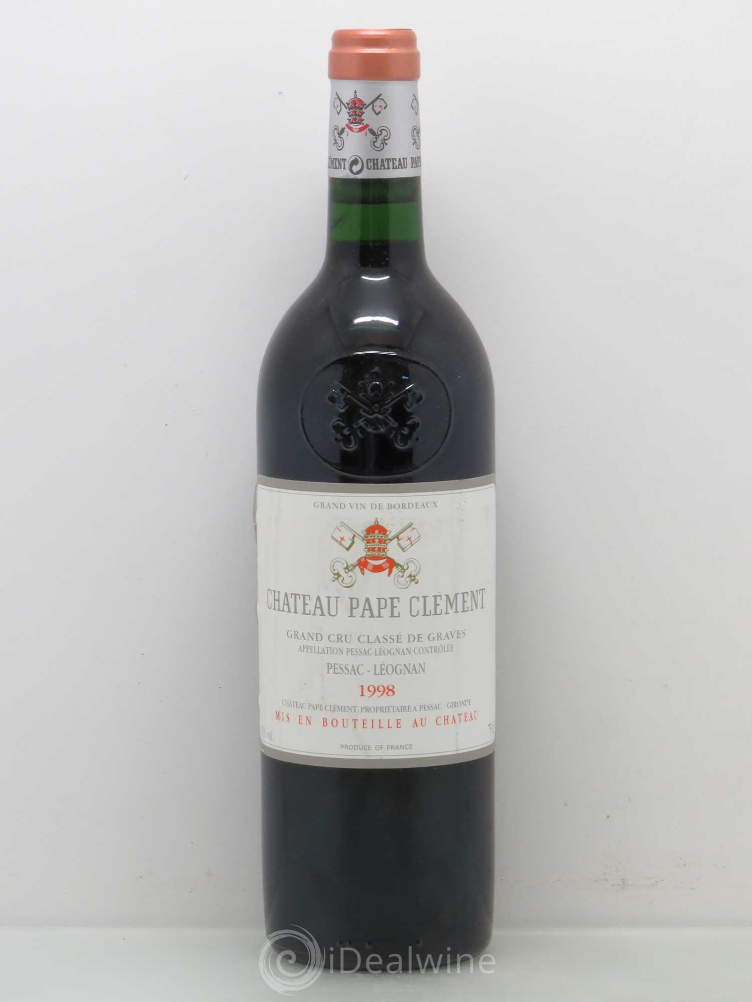 Château Pape Clément Cru Classé de Graves 1998 - Lot de 1 bouteille - 0