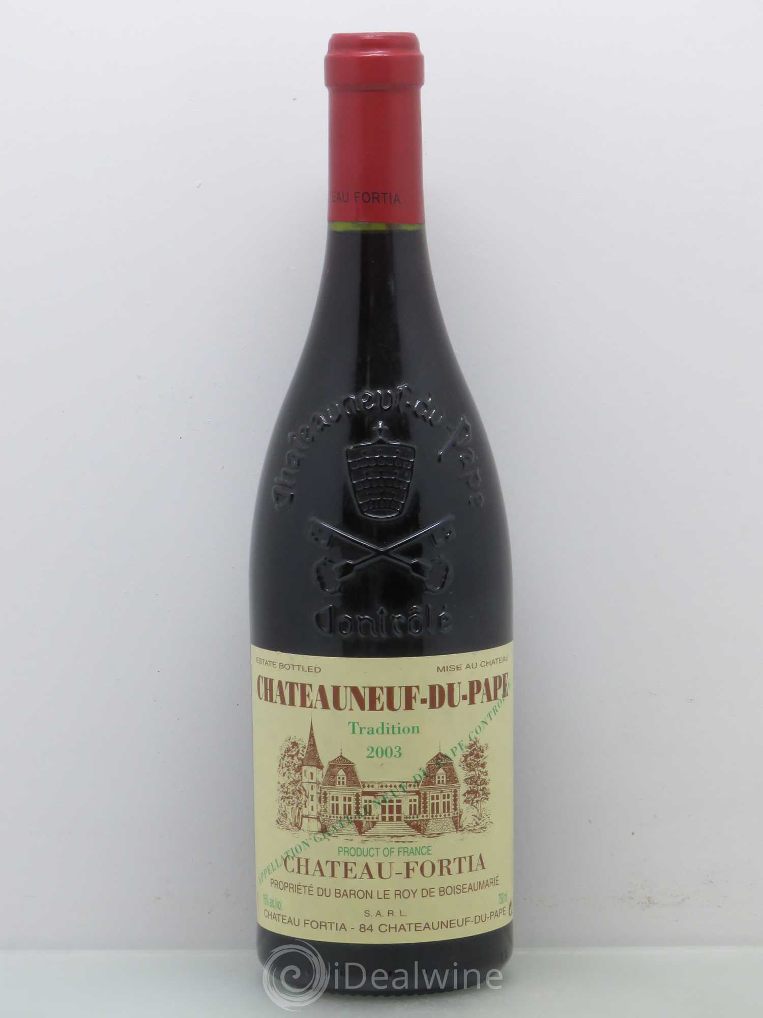 Châteauneuf-du-Pape Château Fortia Tradition 2003 - Lot de 1 bouteille - 0