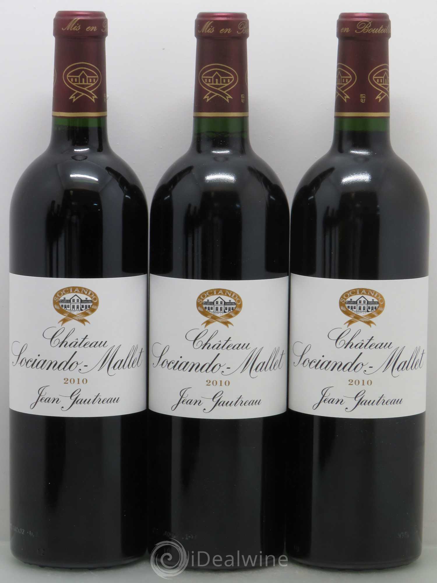 Château Sociando Mallet 2010 - Lot de 6 bouteilles - 1