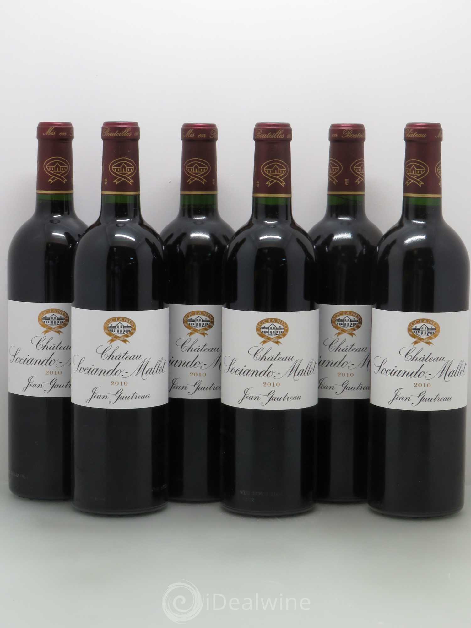 Château Sociando Mallet 2010 - Lot de 6 bouteilles - 0