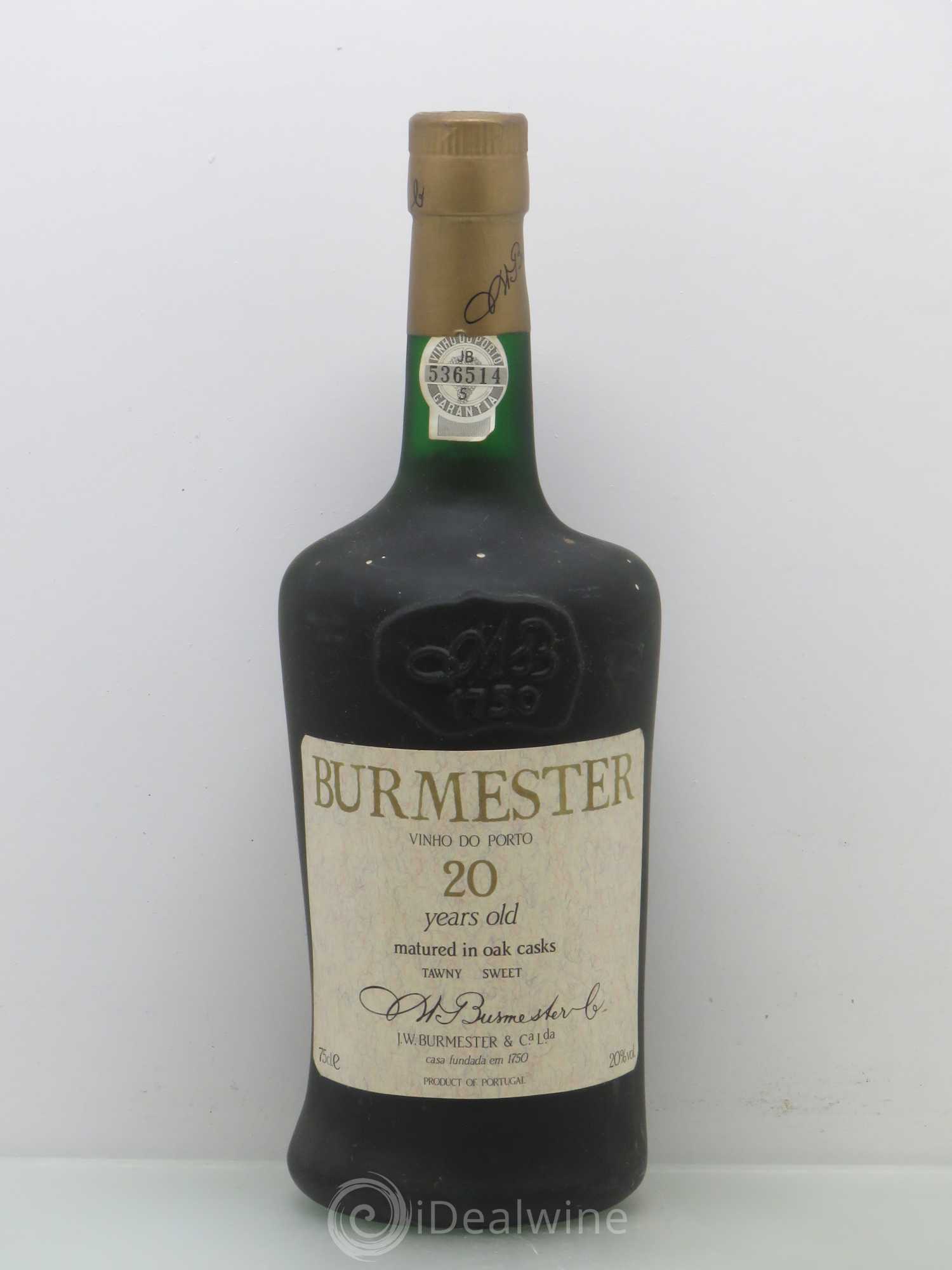 Porto Burmester 20 Y old port - bottled 1991 - Posten von 1 Flasche - 0
