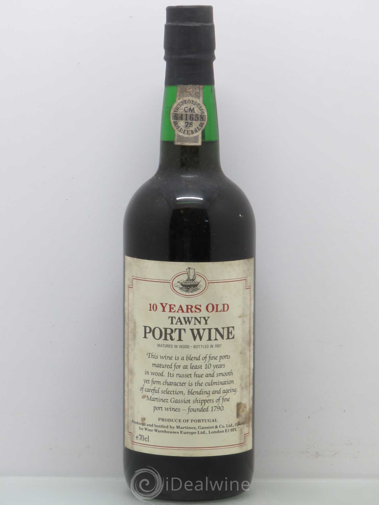 Porto Martinez Gassiot 10 Y old port - bottled 1987 - Posten von 1 Flasche - 0