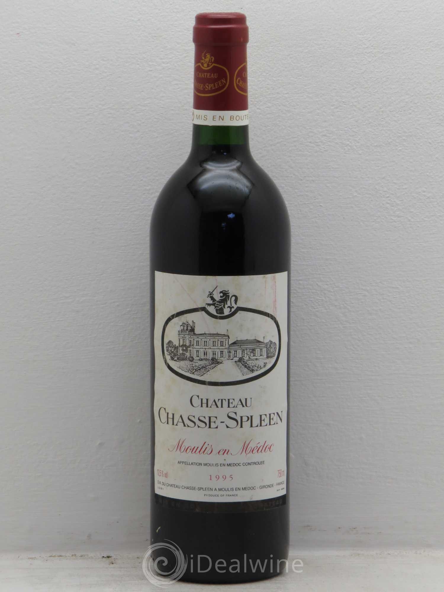 Château Chasse Spleen 1995 - Lot de 1 bouteille - 0