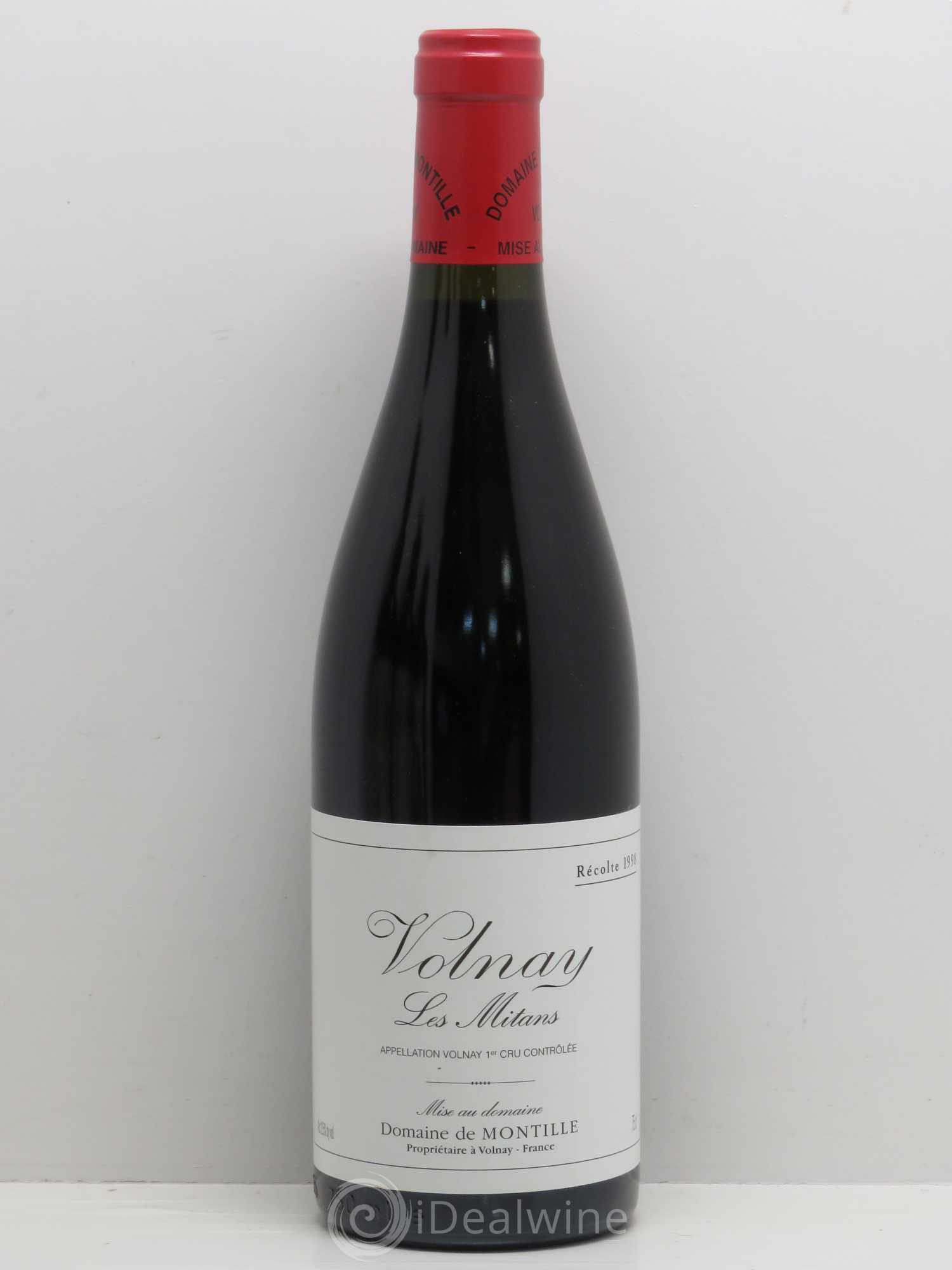 Volnay 1er Cru Les Mitans De Montille (Domaine) 1998 - Lot de 1 bouteille - 0