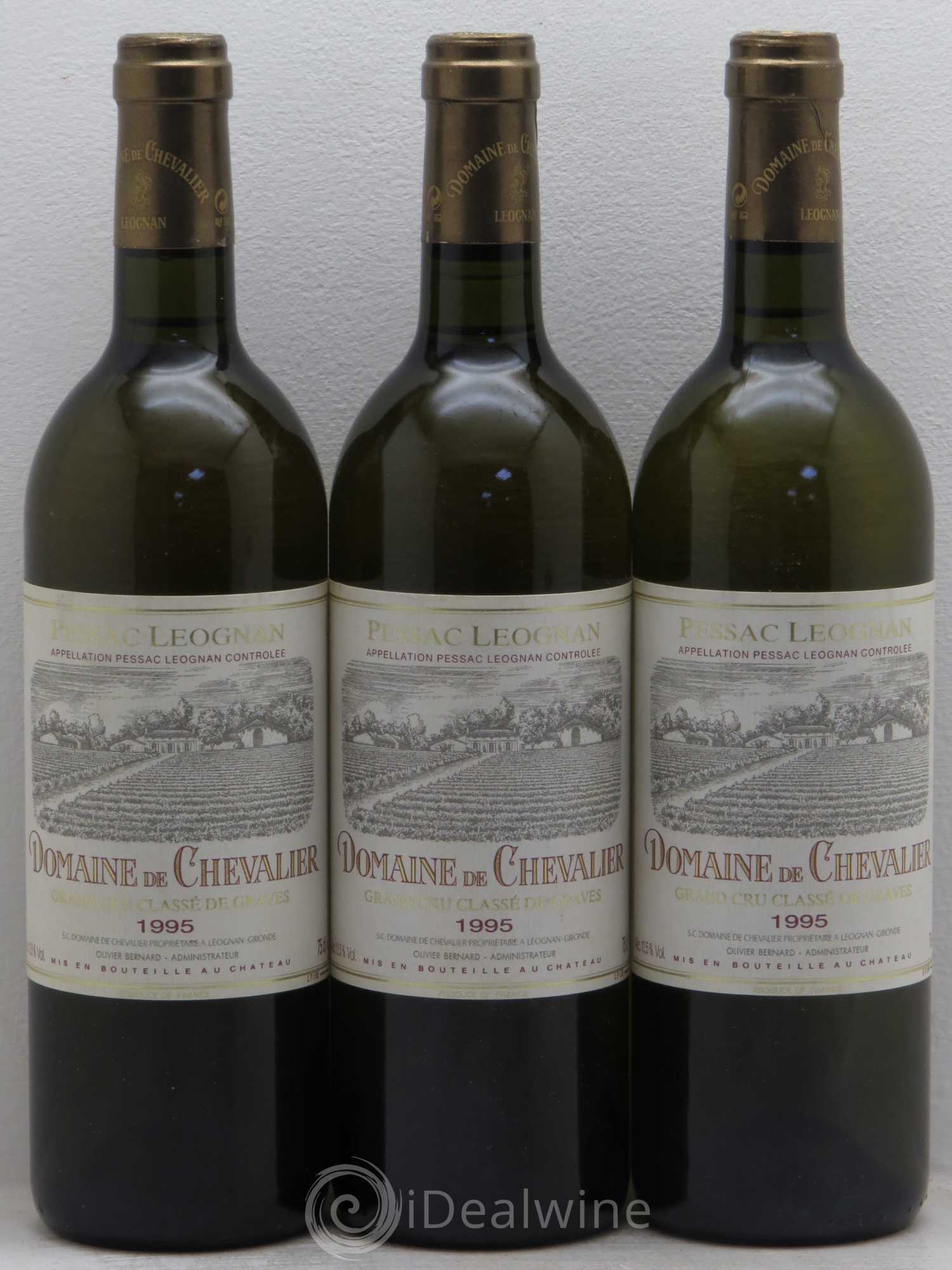 Domaine de Chevalier Cru Classé de Graves 1995 - Lot de 3 bouteilles - 0