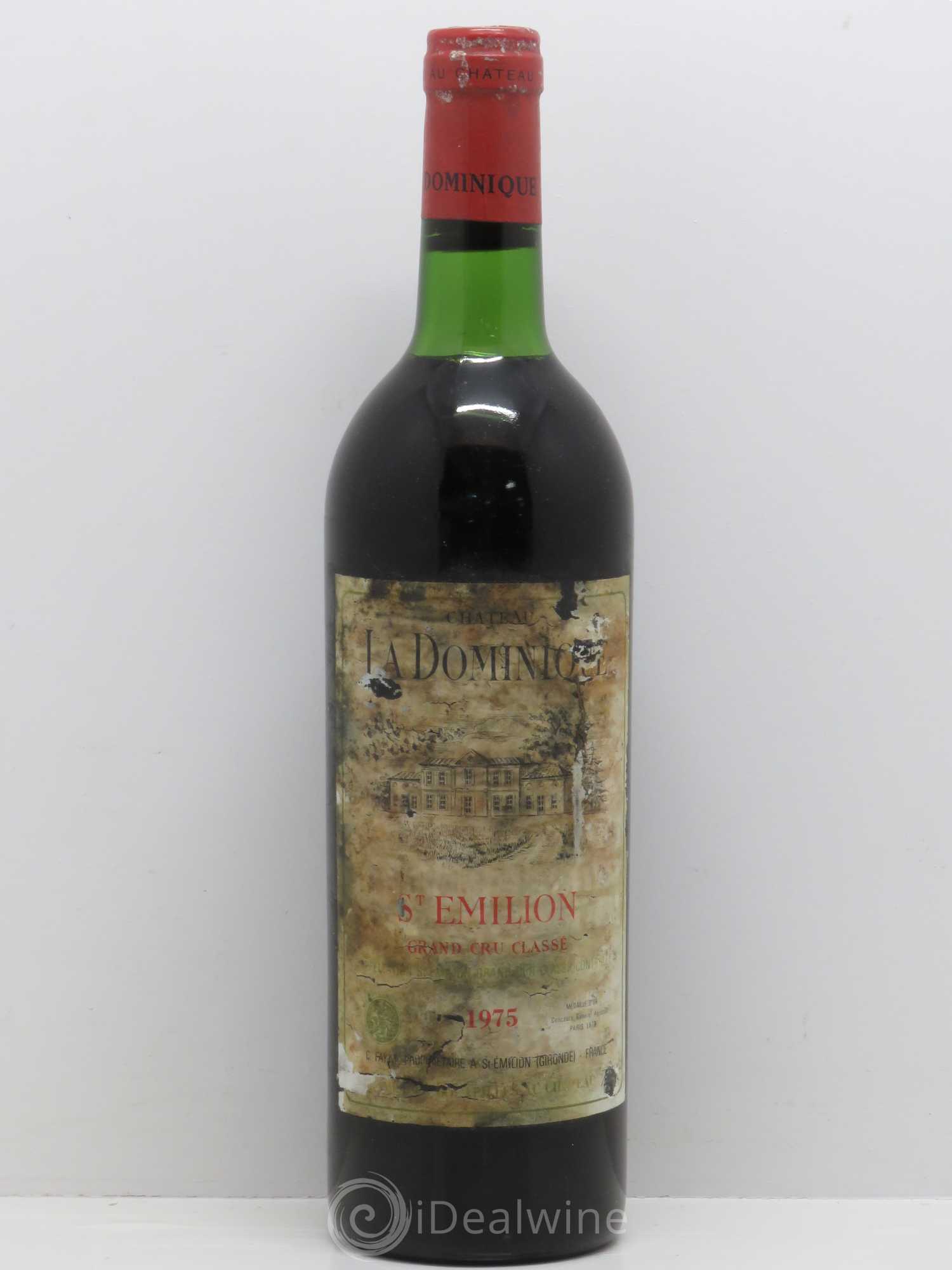 Château la Dominique Grand Cru Classé 1975 - Lot de 1 bouteille - 0