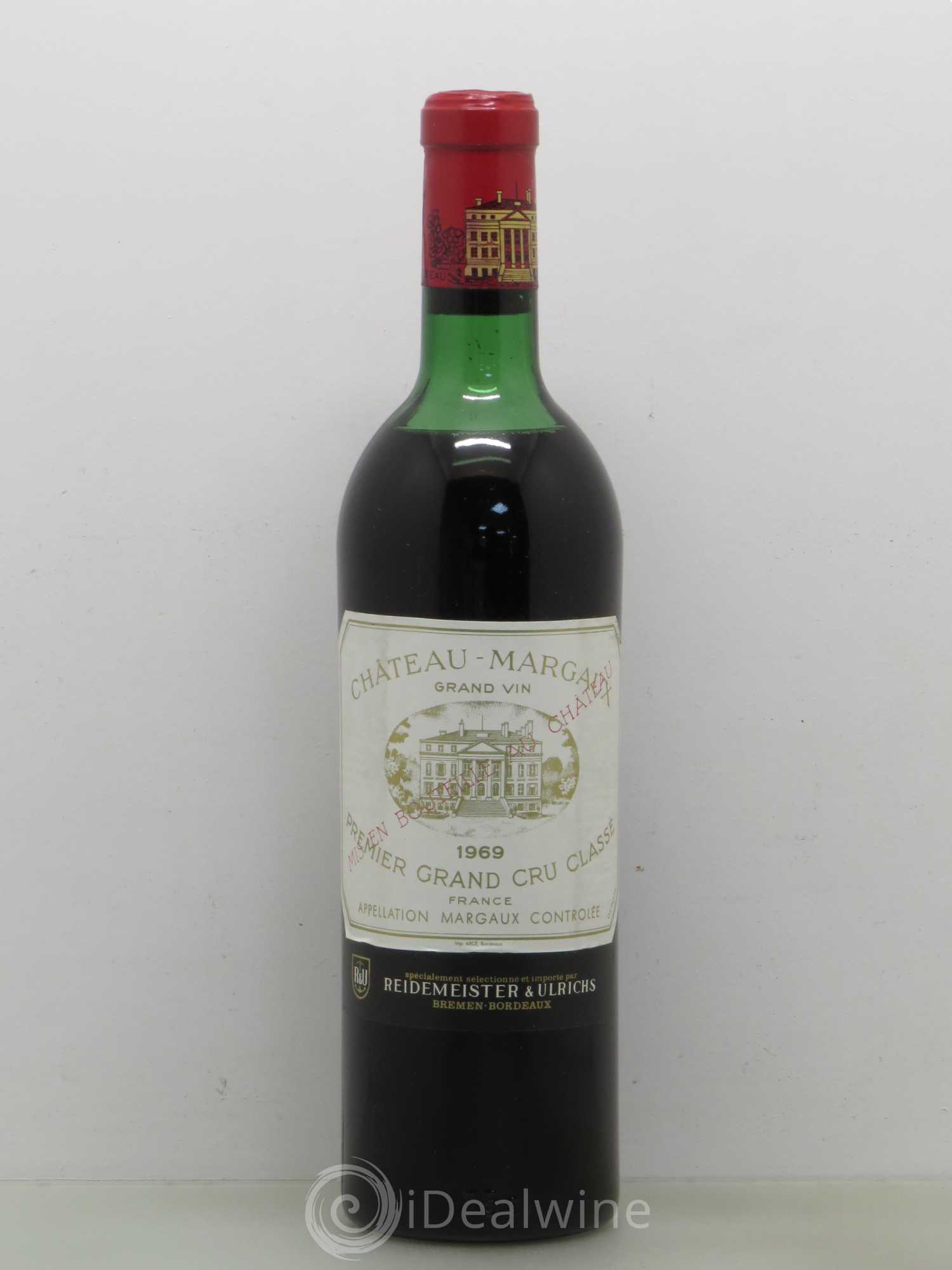 Château Margaux 1er Grand Cru Classé 1969 - Lot de 1 bouteille - 0