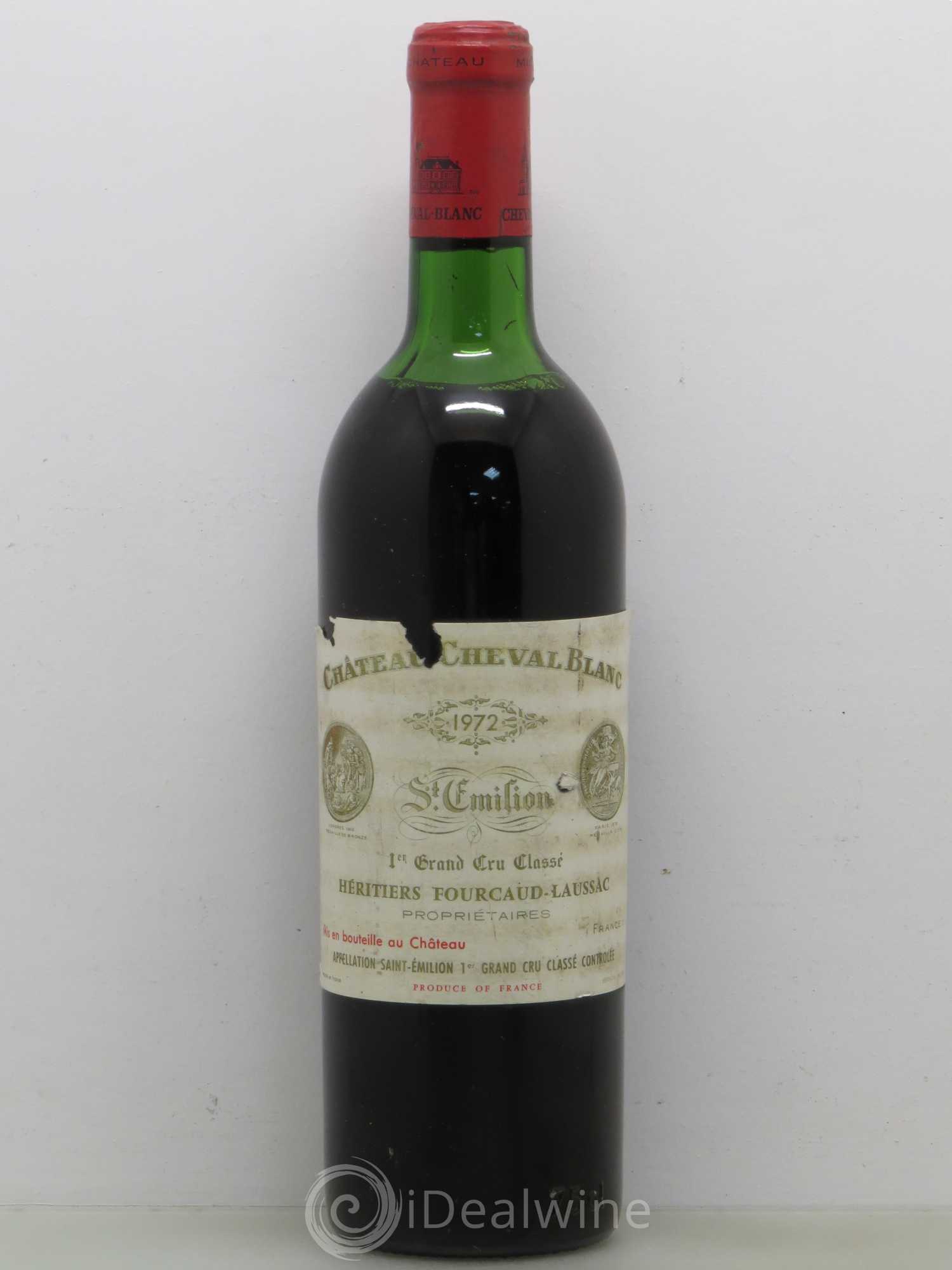 Château Cheval Blanc 1er Grand Cru Classé A 1972 - Lot de 1 bouteille - 0