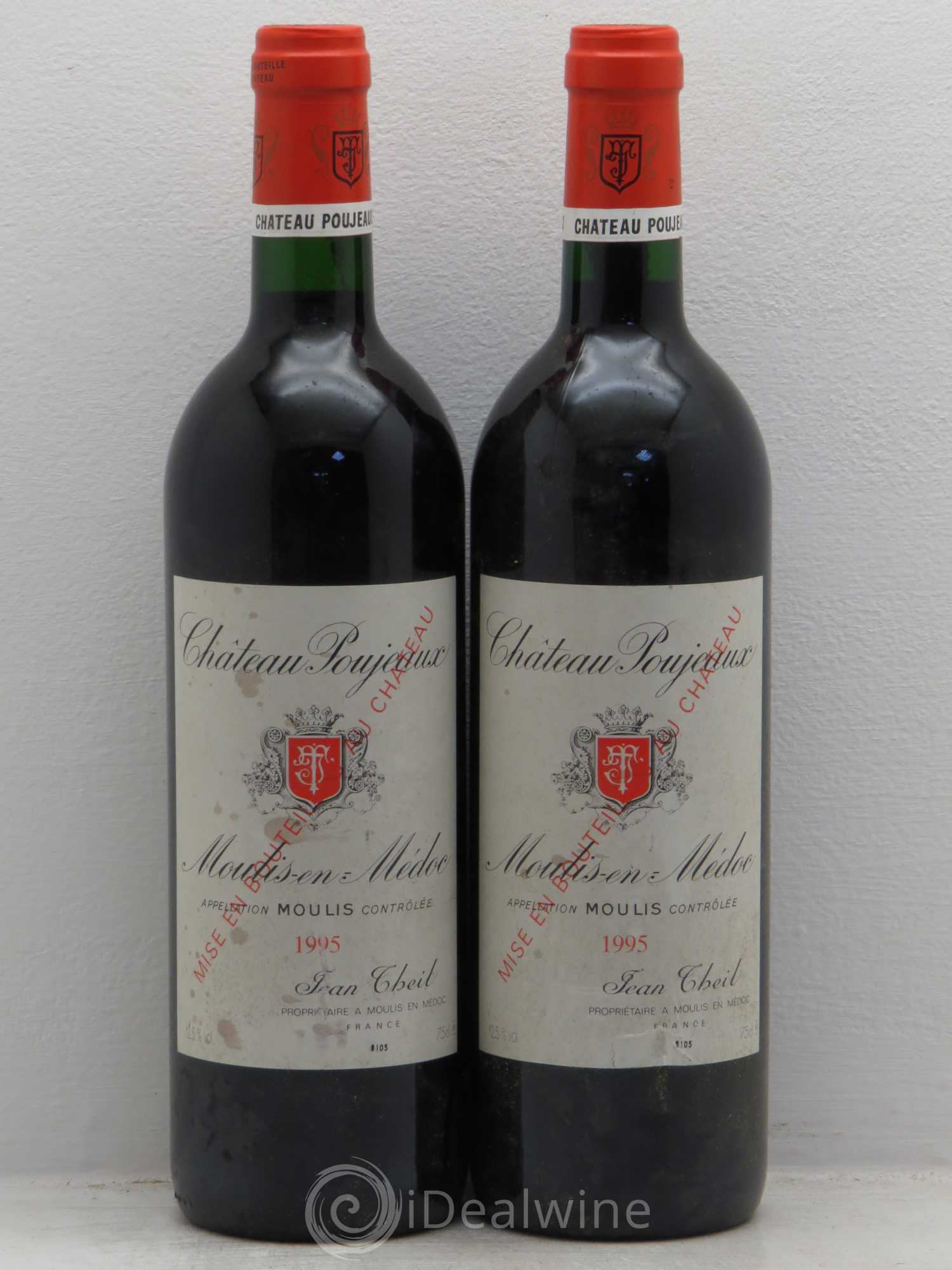 Château Poujeaux 1995 - Lot de 2 bouteilles - 0