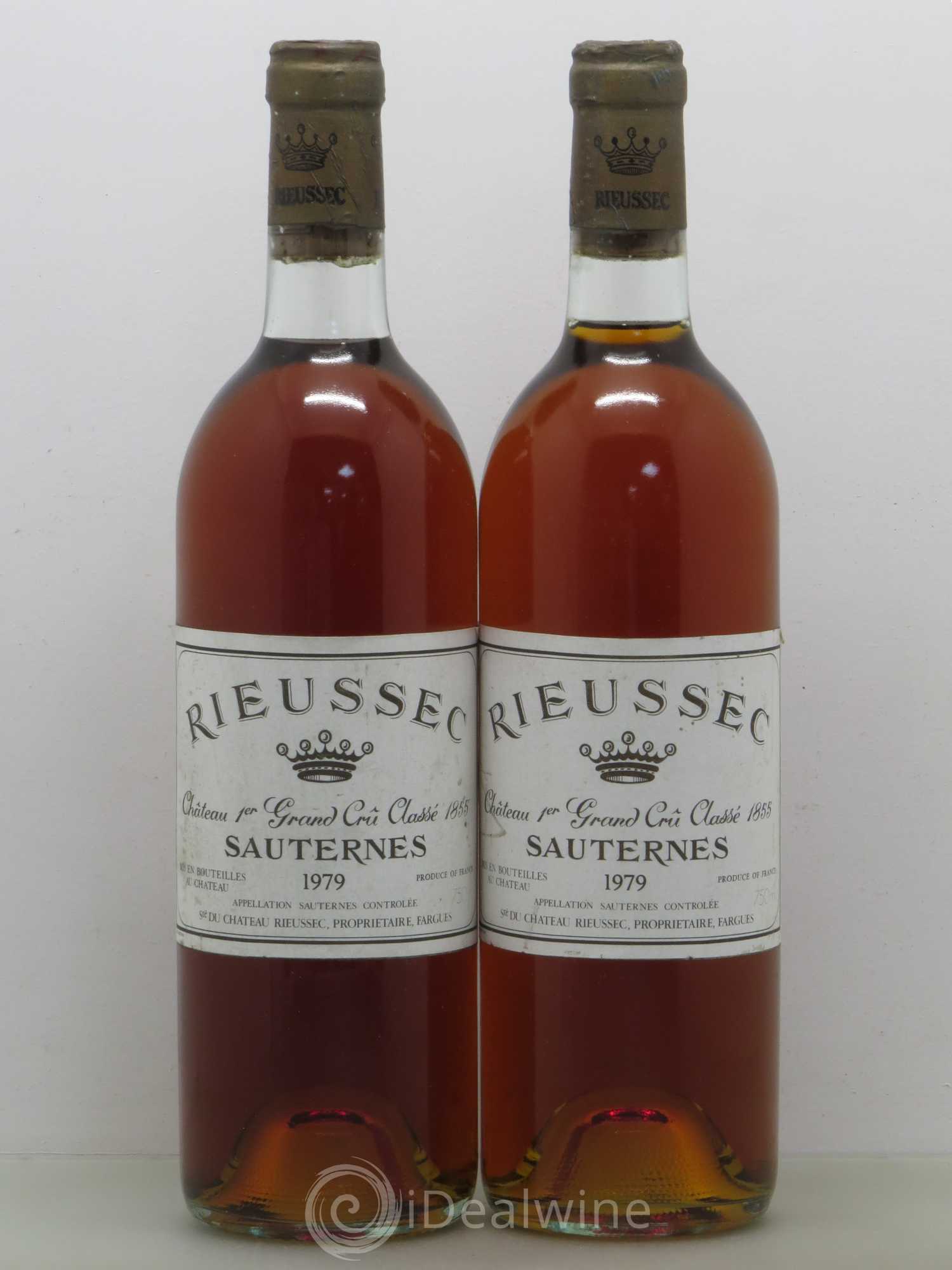 Château Rieussec 1er Grand Cru Classé 1979 - Lotto di 2 bottiglie - 0
